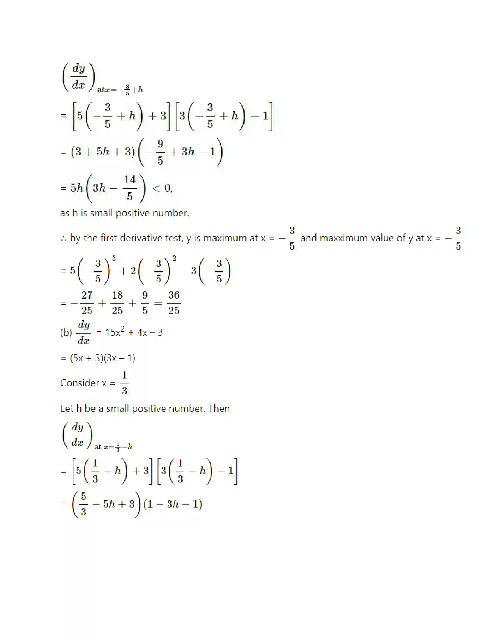 Maharashtra Board Class 12th Mathematics & Statistics-2 (Arts & Science) Applications of Derivatives Solution 81