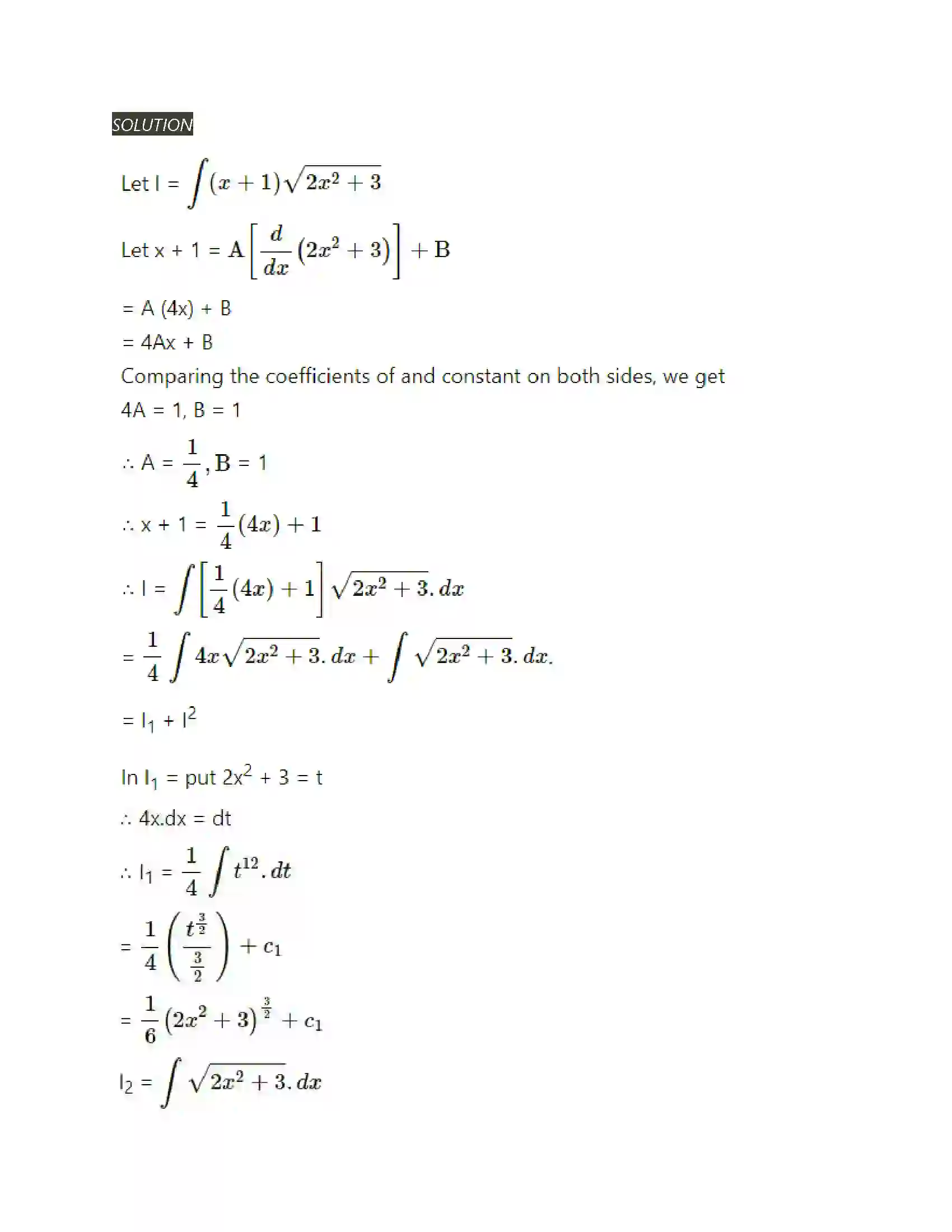 Maharashtra Board Class 12th Mathematics & Statistics-2 (Arts & Science) Indefinite Integration Solution 115