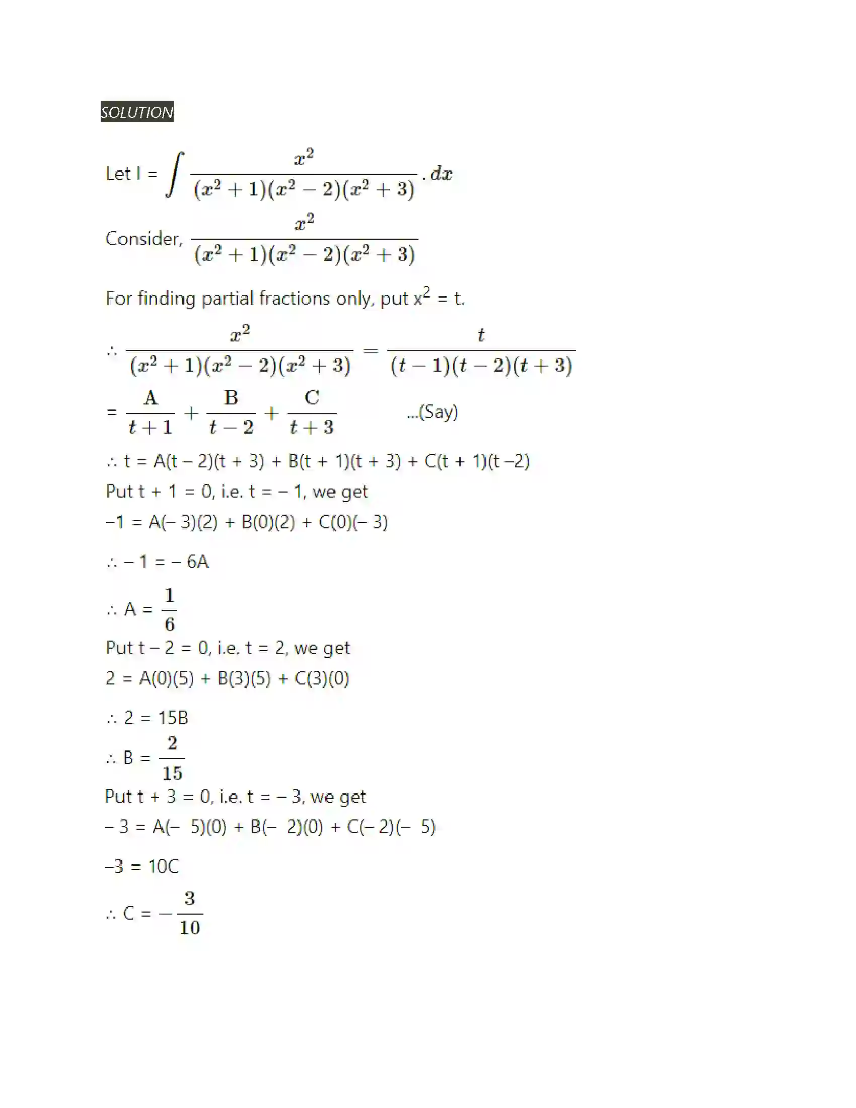 Maharashtra Board Class 12th Mathematics & Statistics-2 (Arts & Science) Indefinite Integration Solution 129