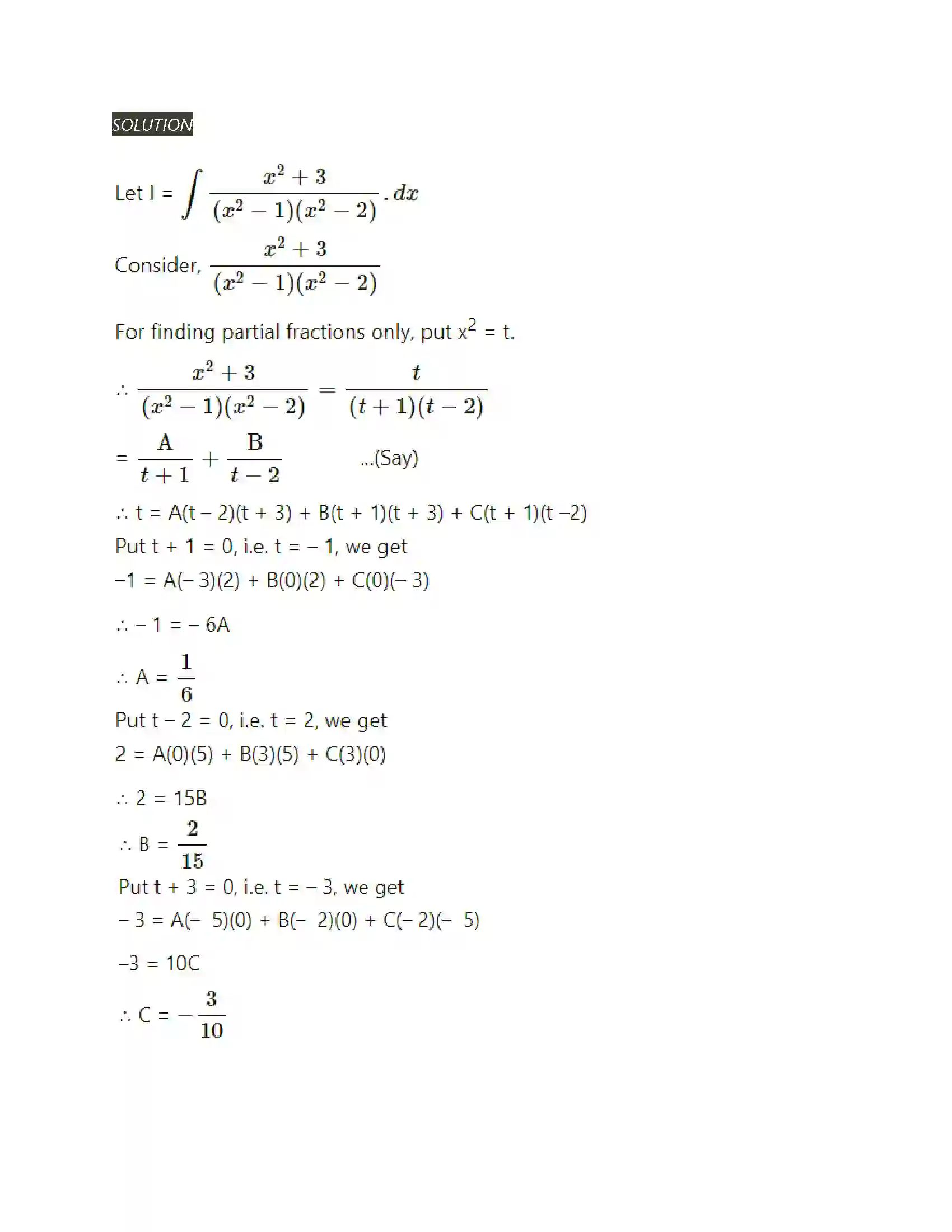 Maharashtra Board Class 12th Mathematics & Statistics-2 (Arts & Science) Indefinite Integration Solution 140