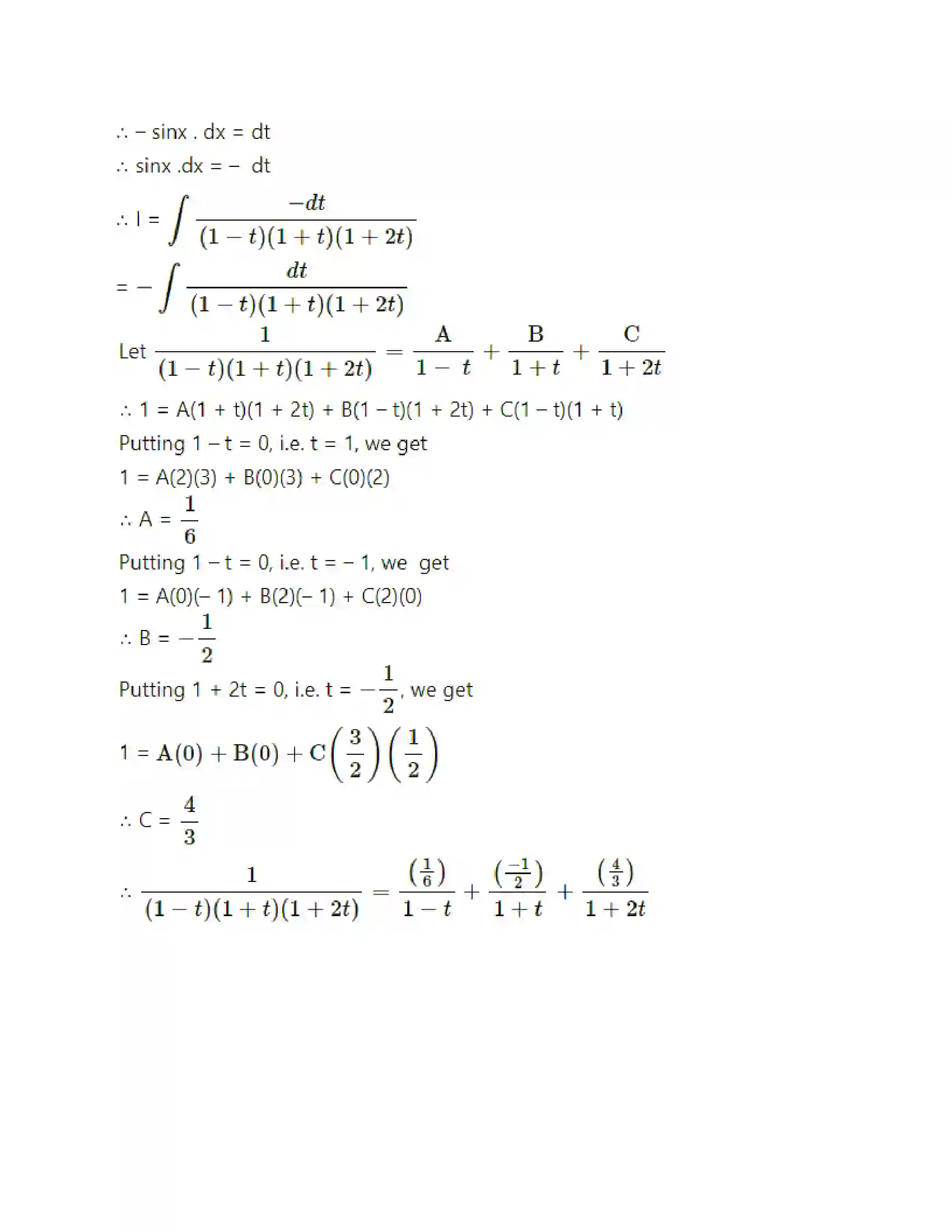 Maharashtra Board Class 12th Mathematics & Statistics-2 (Arts & Science) Indefinite Integration Solution 152