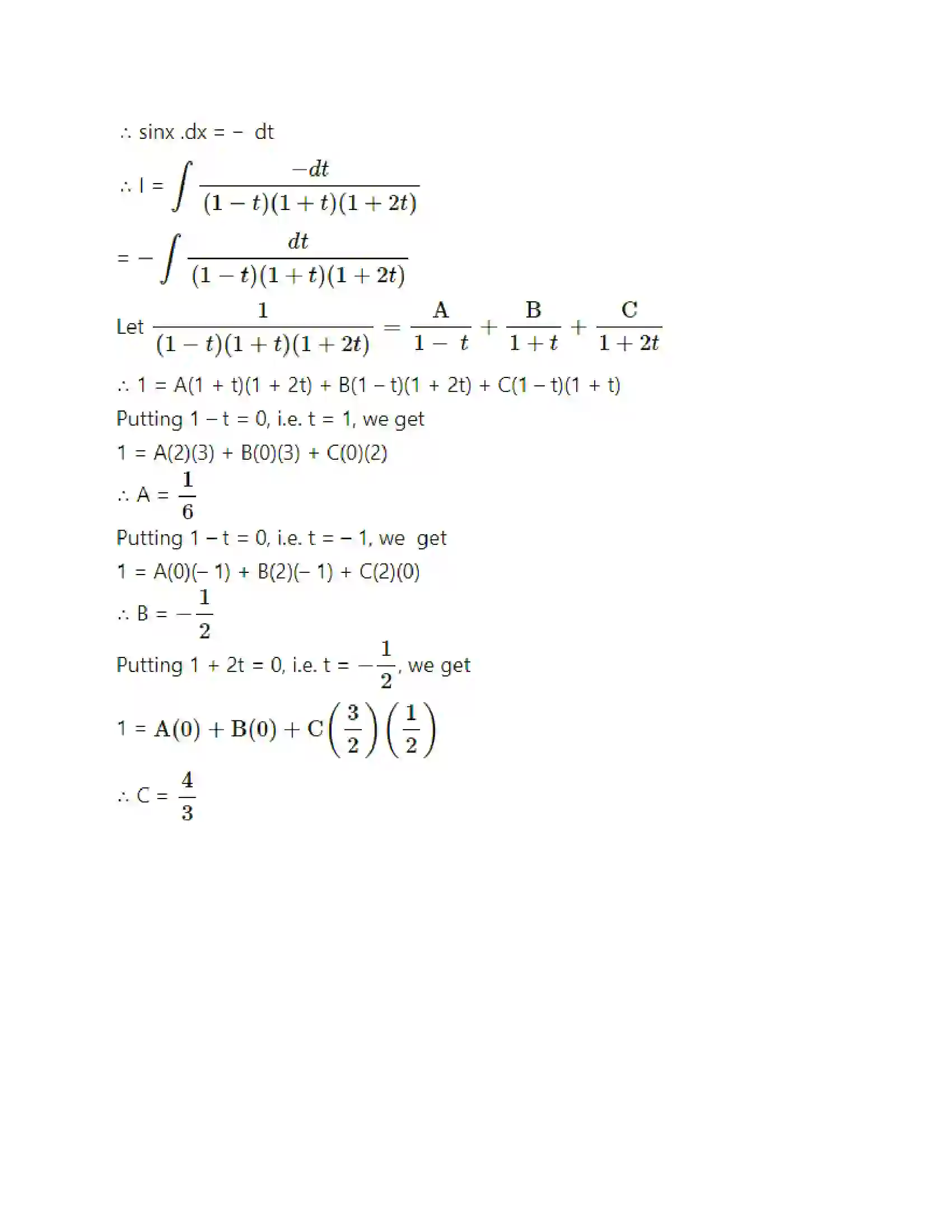 Maharashtra Board Class 12th Mathematics & Statistics-2 (Arts & Science) Indefinite Integration Solution 156