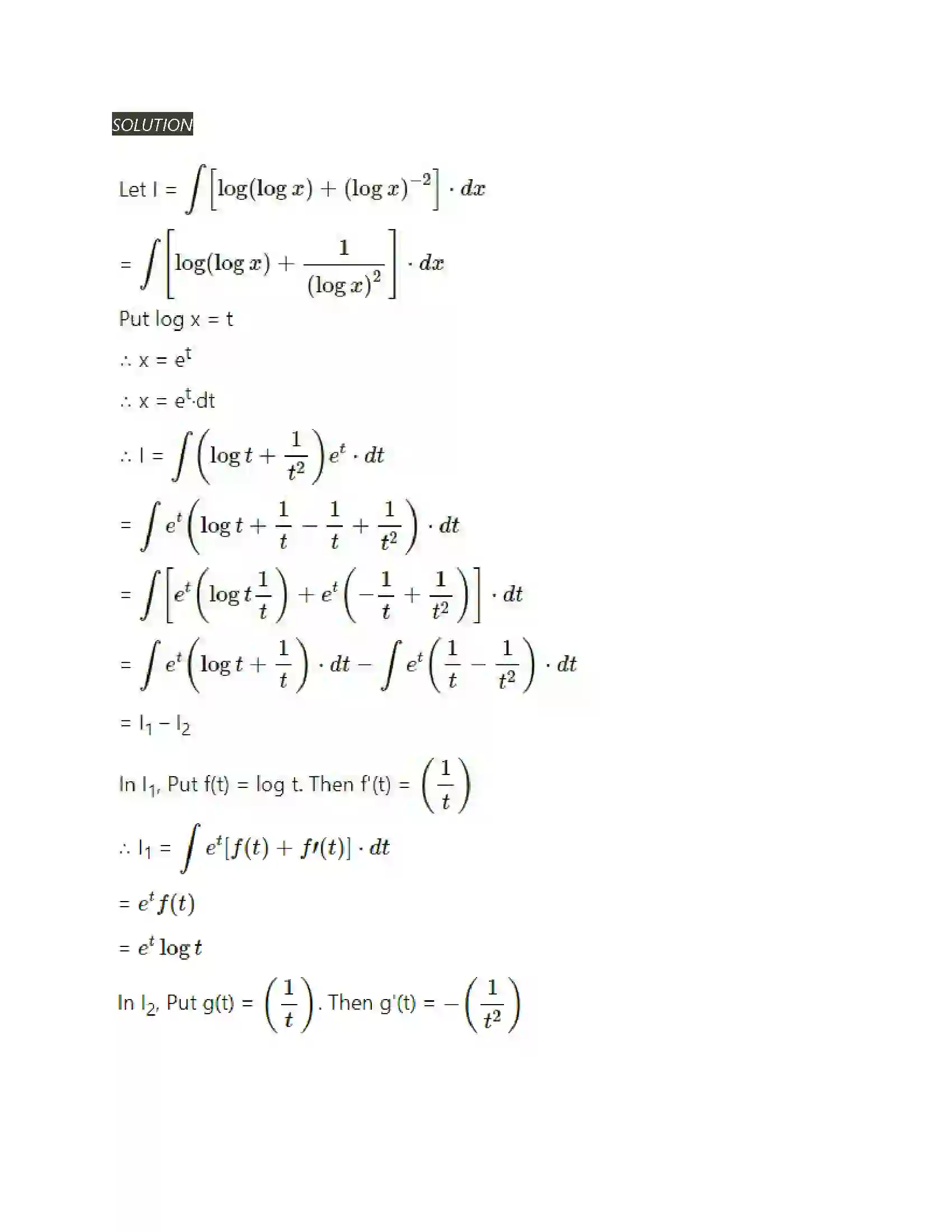 Maharashtra Board Class 12th Mathematics & Statistics-2 (Arts & Science) Indefinite Integration Solution 188