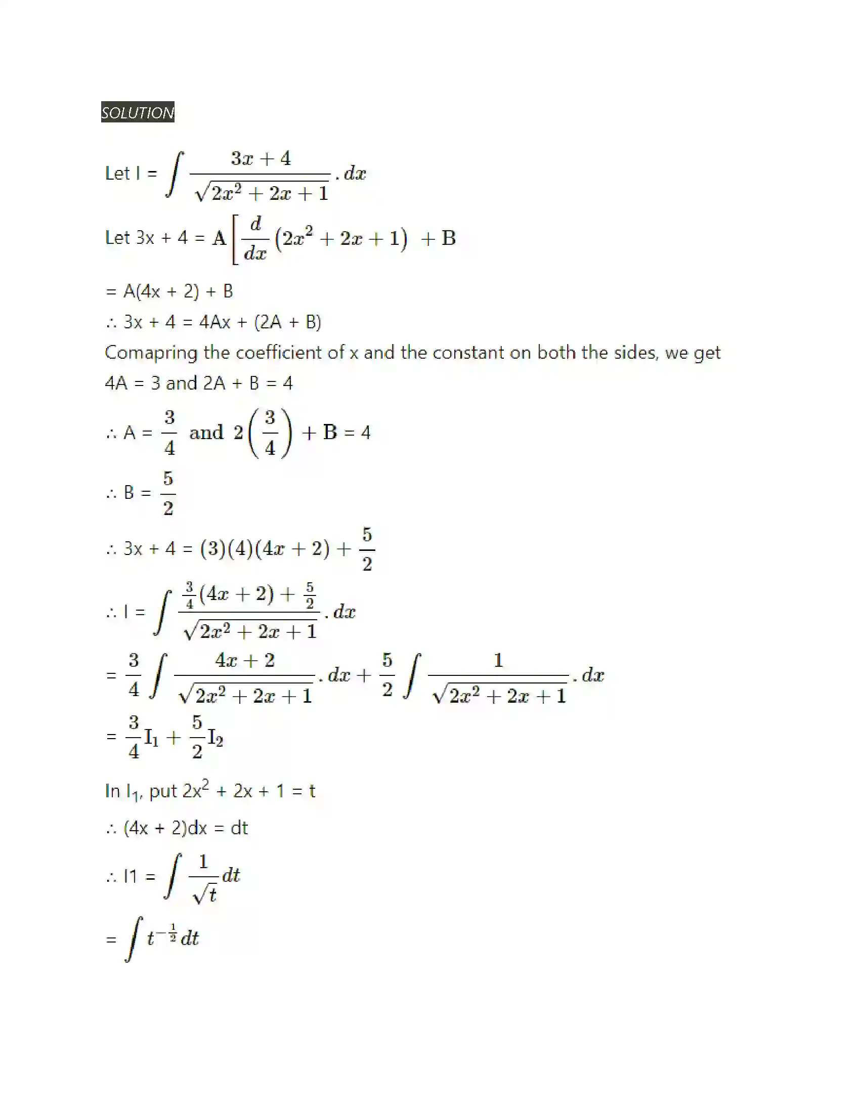 Maharashtra Board Class 12th Mathematics & Statistics-2 (Arts & Science) Indefinite Integration Solution 81