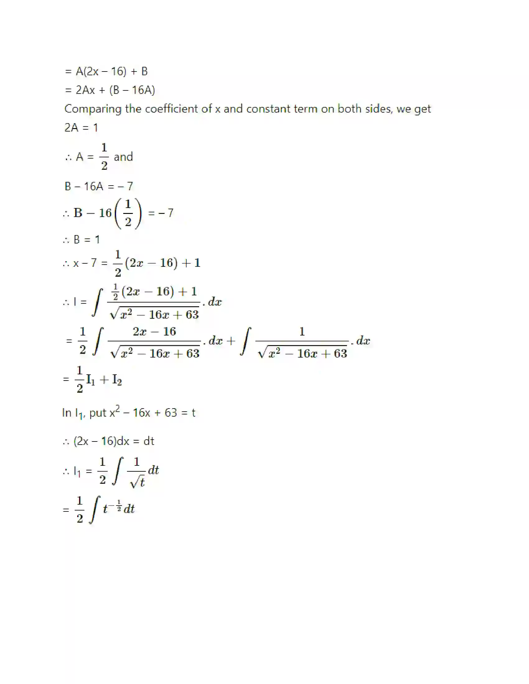 Maharashtra Board Class 12th Mathematics & Statistics-2 (Arts & Science) Indefinite Integration Solution 85