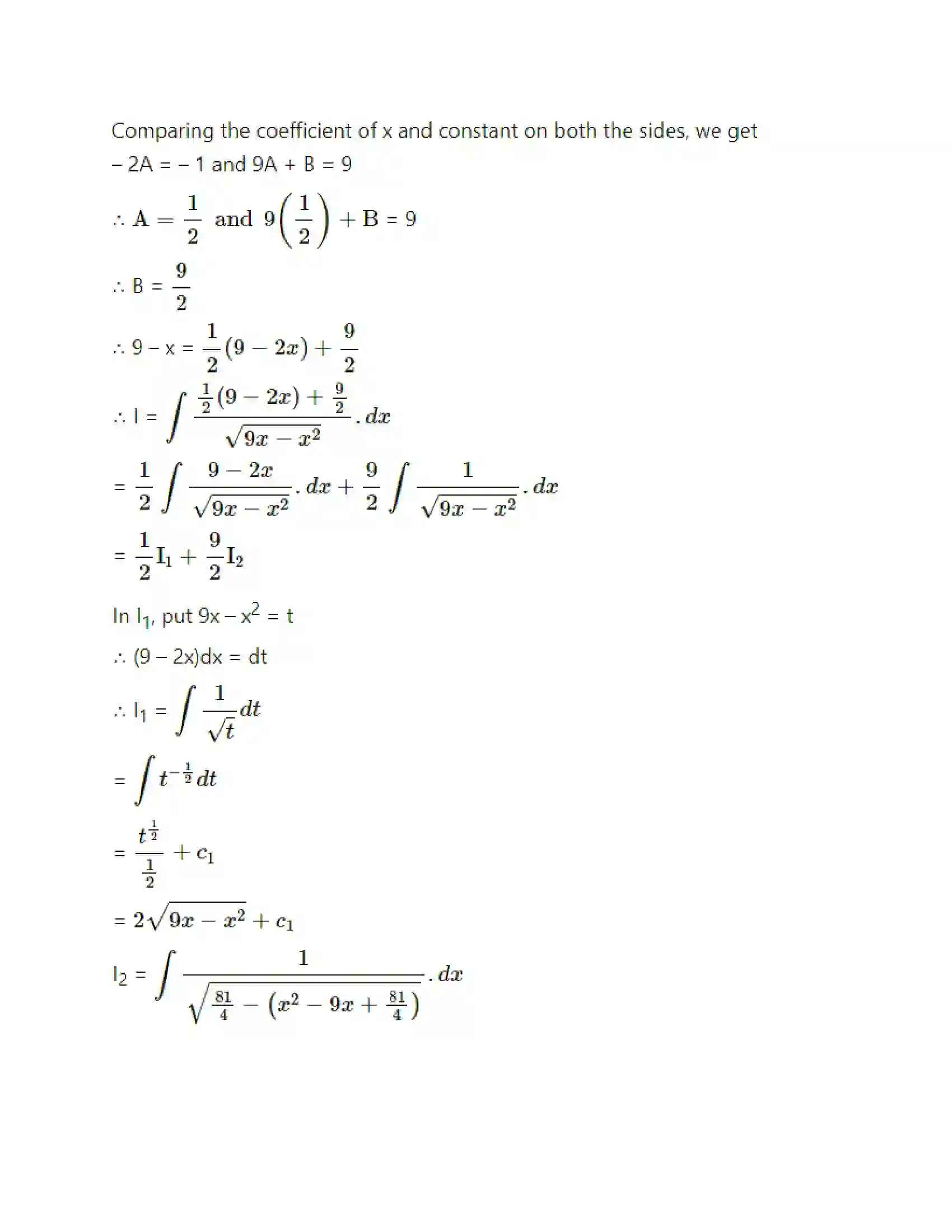 Maharashtra Board Class 12th Mathematics & Statistics-2 (Arts & Science) Indefinite Integration Solution 87