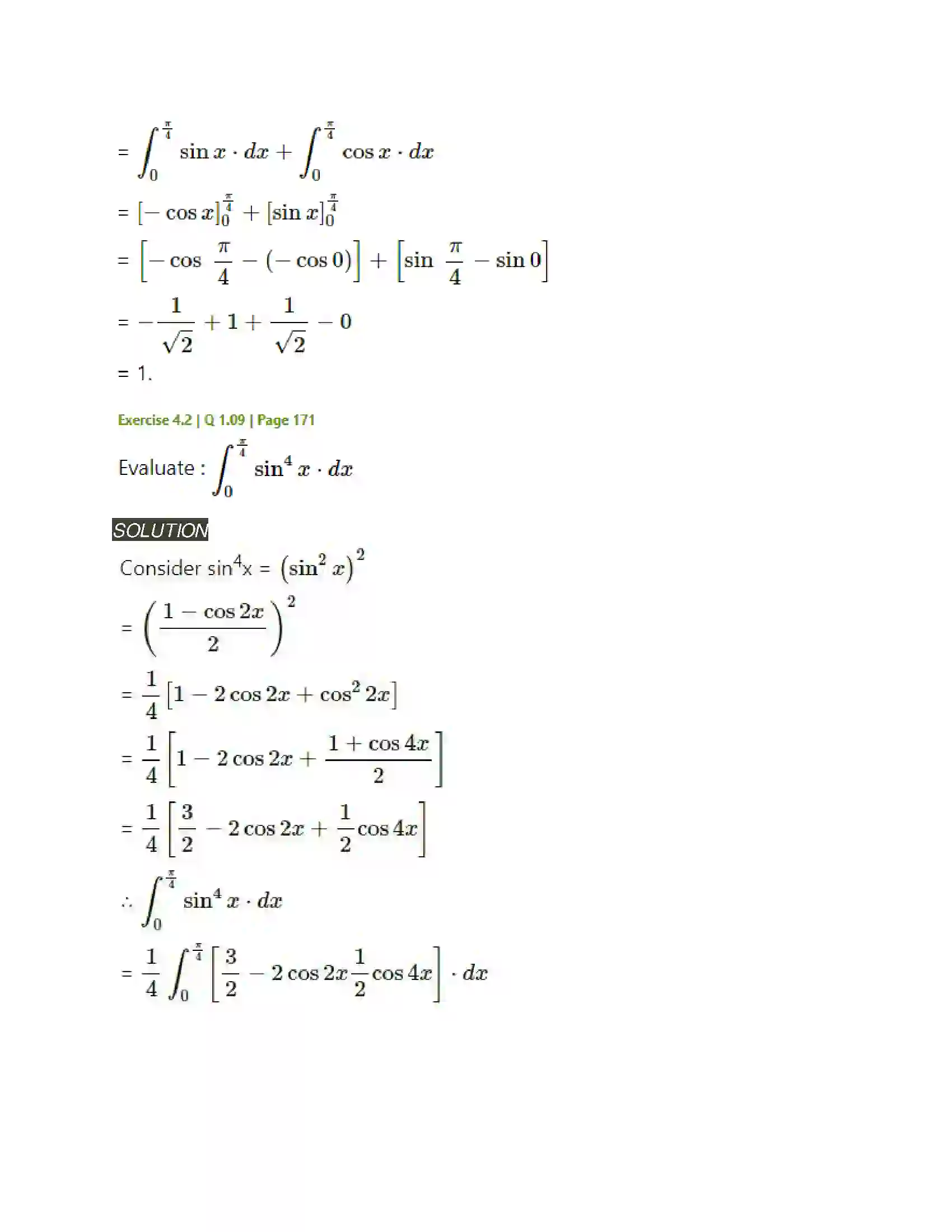 Maharashtra Board Class 12th Mathematics & Statistics-2 (Arts & Science) Definite Integration Solution 14