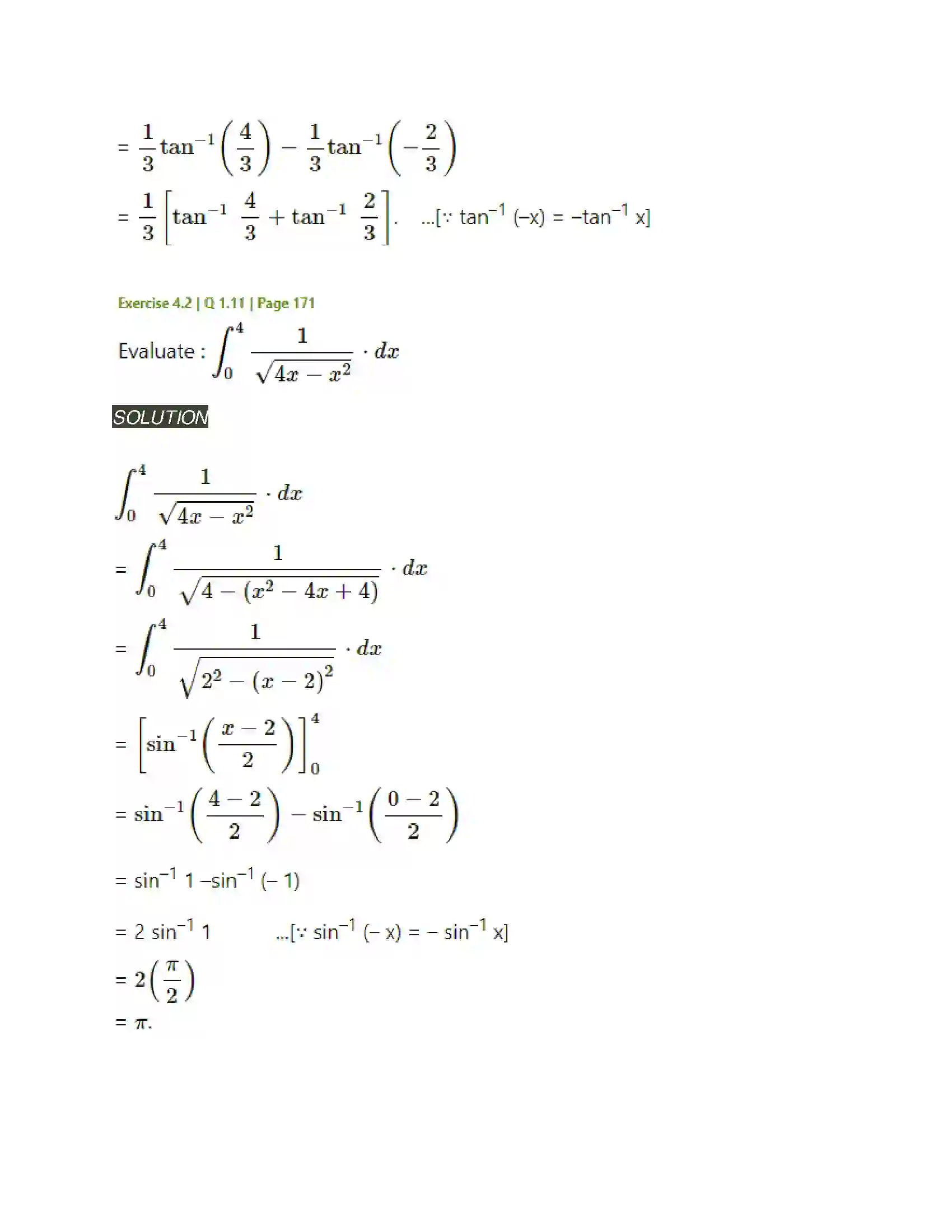 Maharashtra Board Class 12th Mathematics & Statistics-2 (Arts & Science) Definite Integration Solution 16