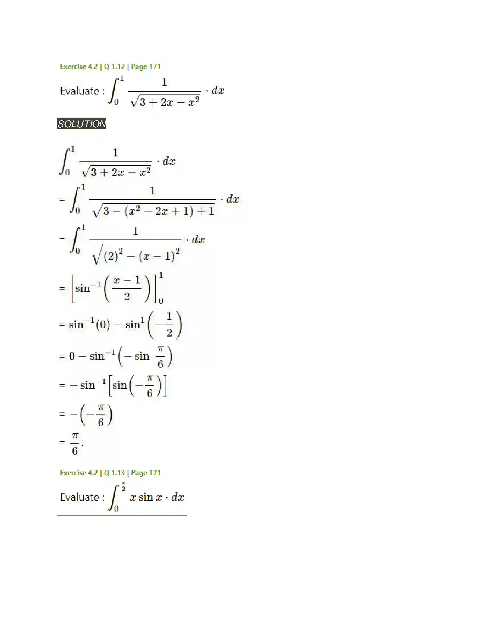 Maharashtra Board Class 12th Mathematics & Statistics-2 (Arts & Science) Definite Integration Solution 17