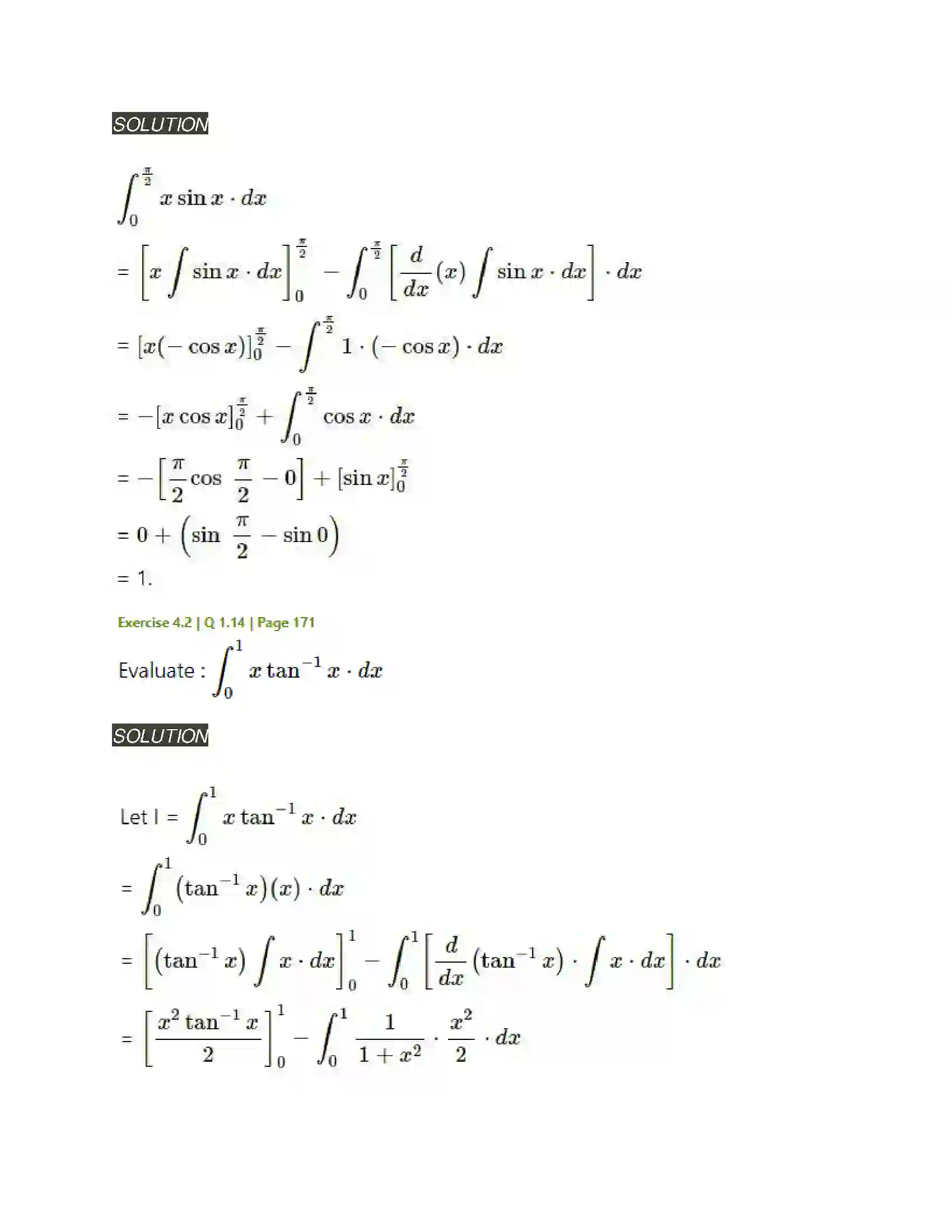 Maharashtra Board Class 12th Mathematics & Statistics-2 (Arts & Science) Definite Integration Solution 18