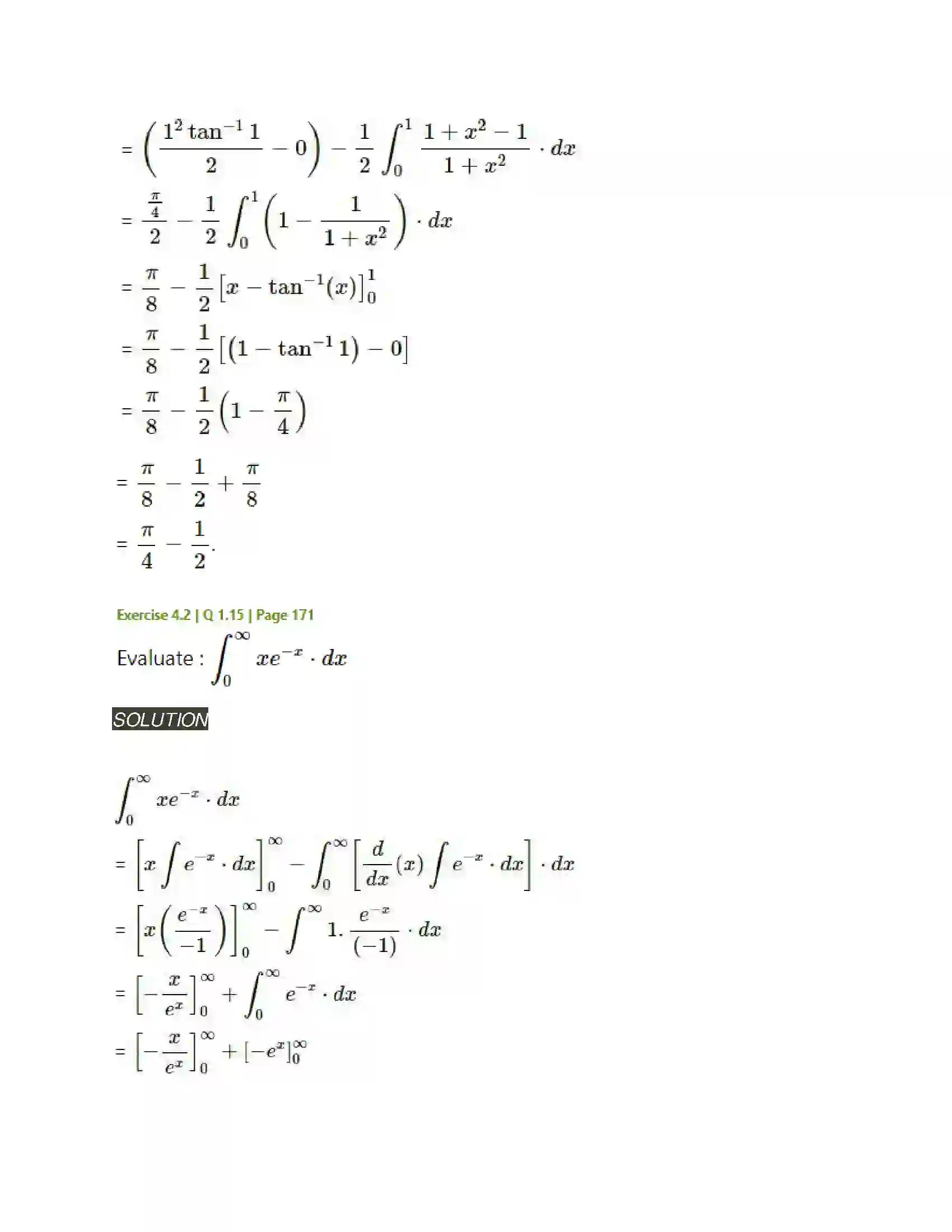 Maharashtra Board Class 12th Mathematics & Statistics-2 (Arts & Science) Definite Integration Solution 19