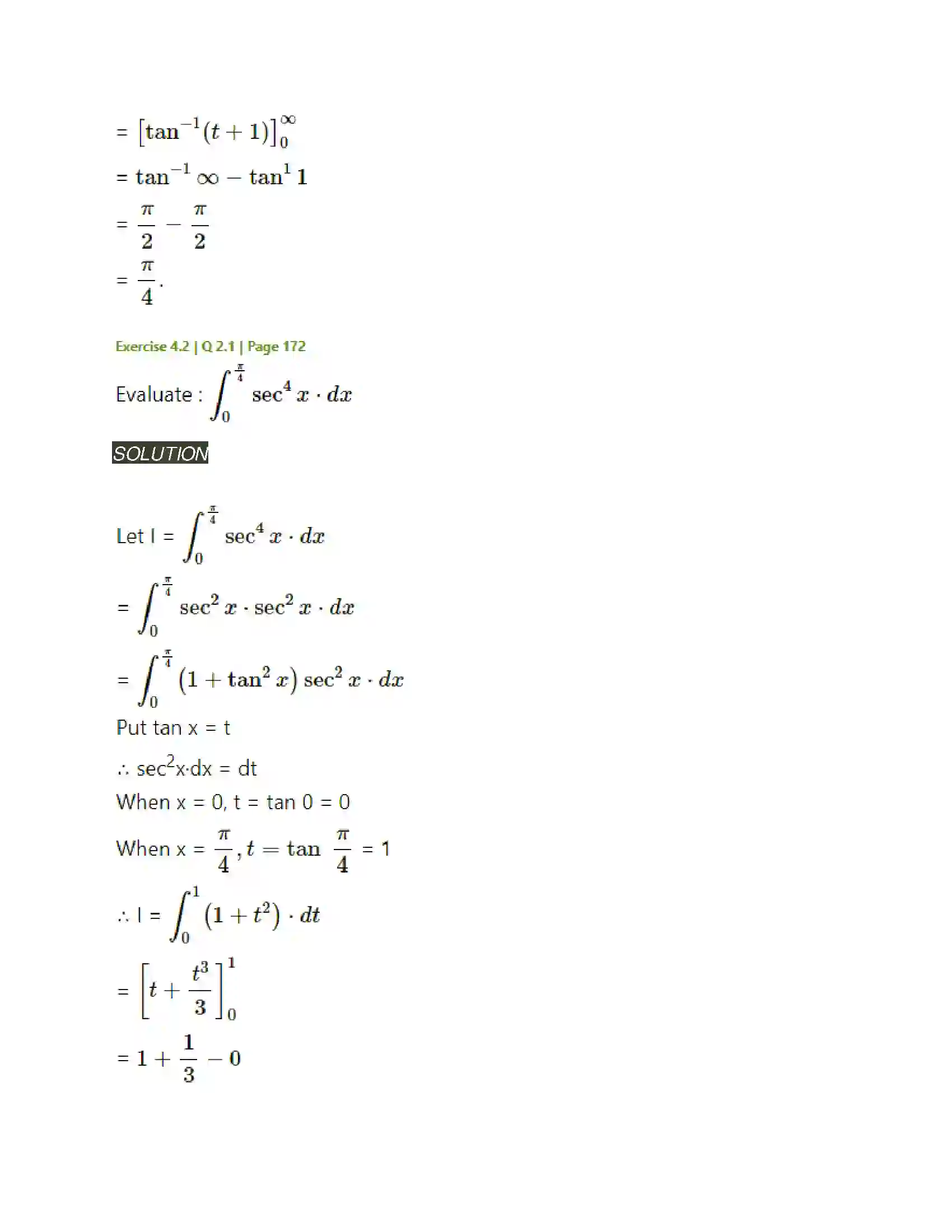 Maharashtra Board Class 12th Mathematics & Statistics-2 (Arts & Science) Definite Integration Solution 30