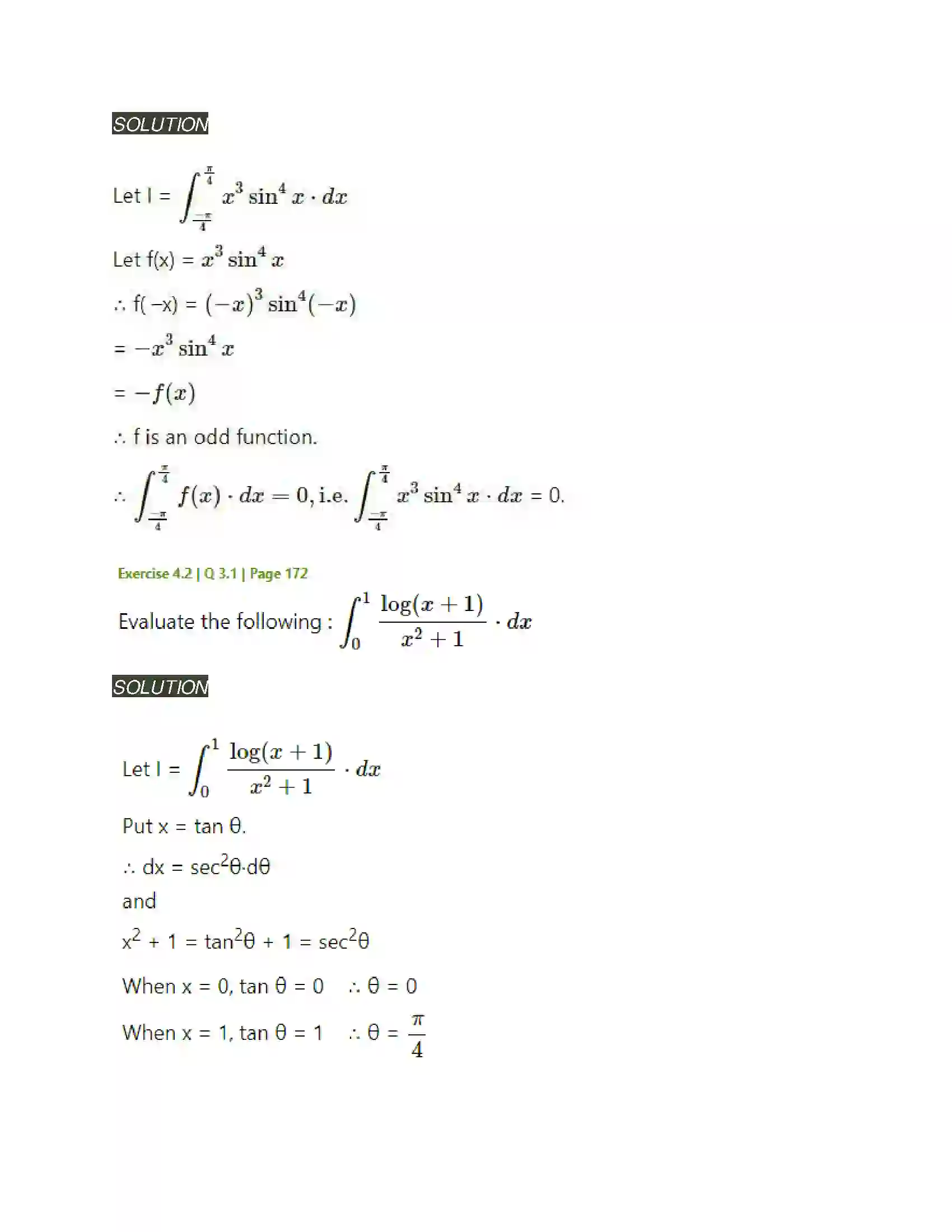 Maharashtra Board Class 12th Mathematics & Statistics-2 (Arts & Science) Definite Integration Solution 47