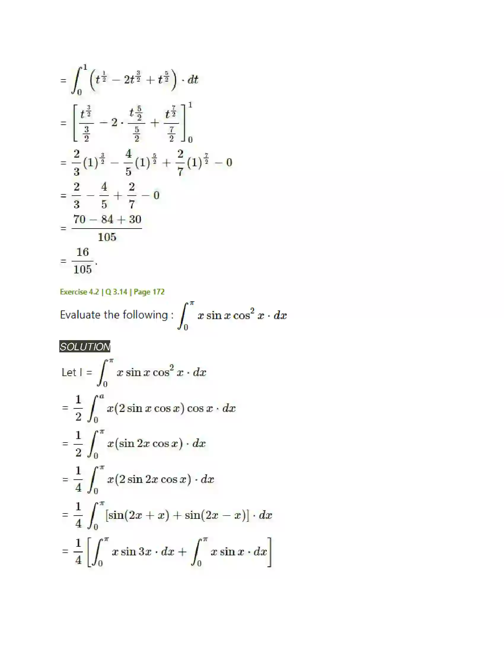 Maharashtra Board Class 12th Mathematics & Statistics-2 (Arts & Science) Definite Integration Solution 52