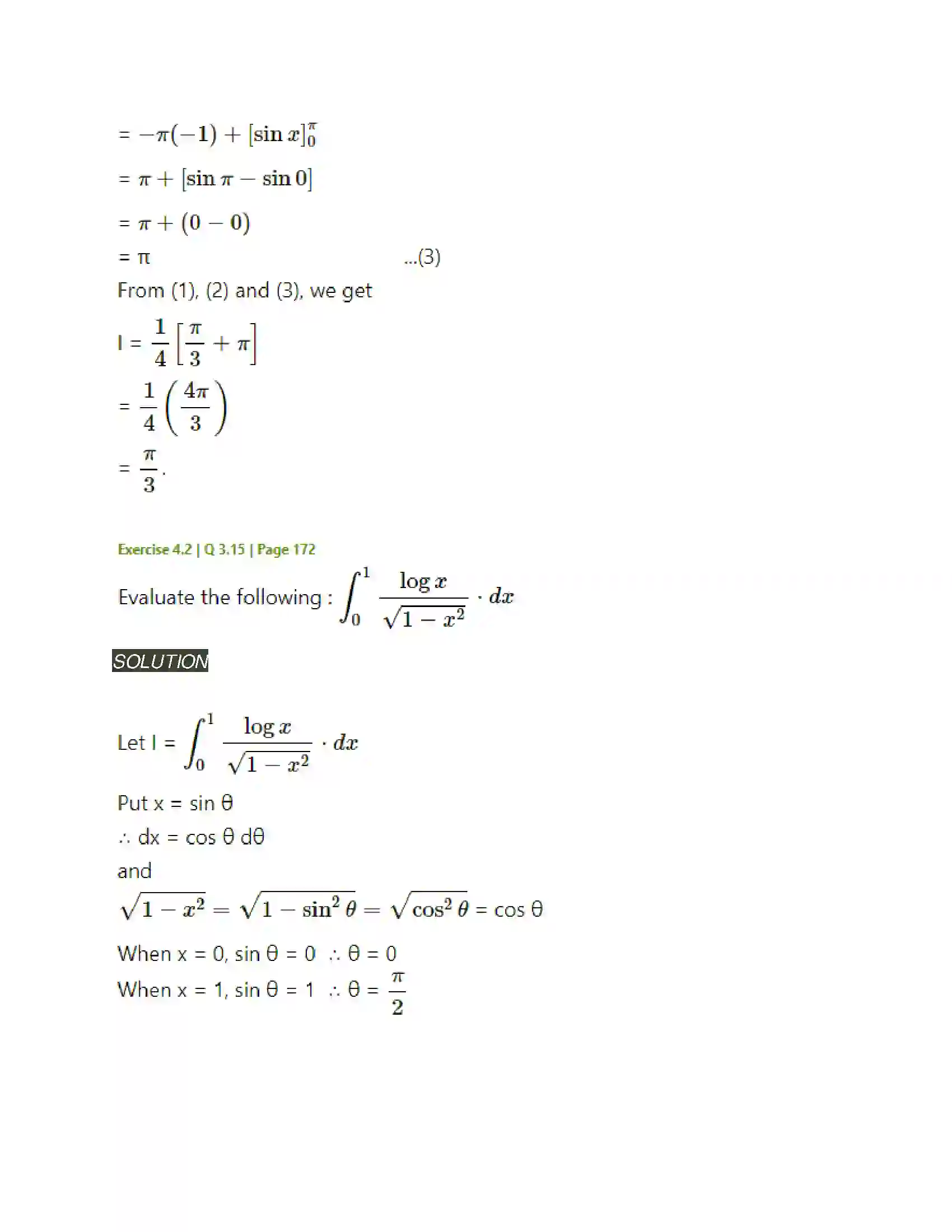 Maharashtra Board Class 12th Mathematics & Statistics-2 (Arts & Science) Definite Integration Solution 54