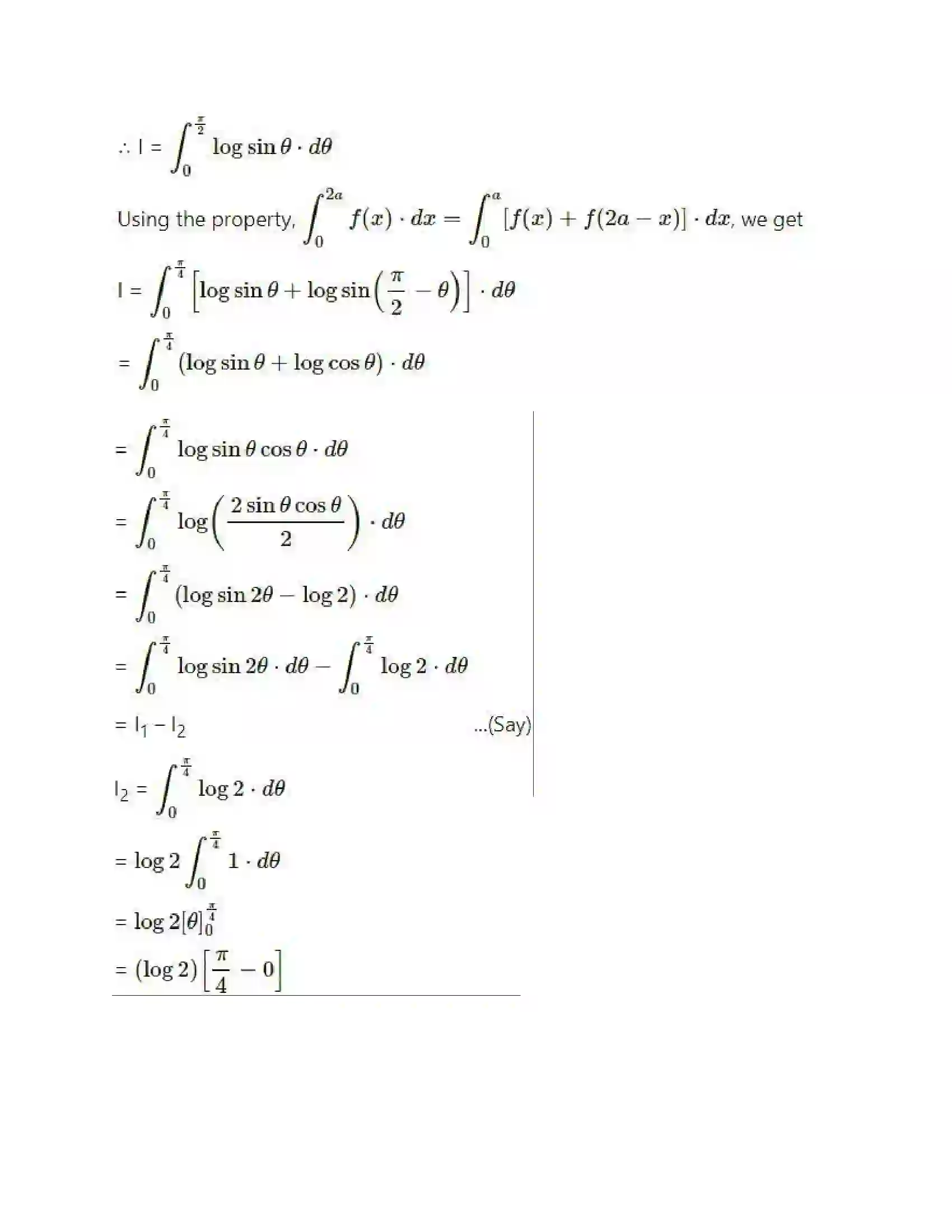 Maharashtra Board Class 12th Mathematics & Statistics-2 (Arts & Science) Definite Integration Solution 55