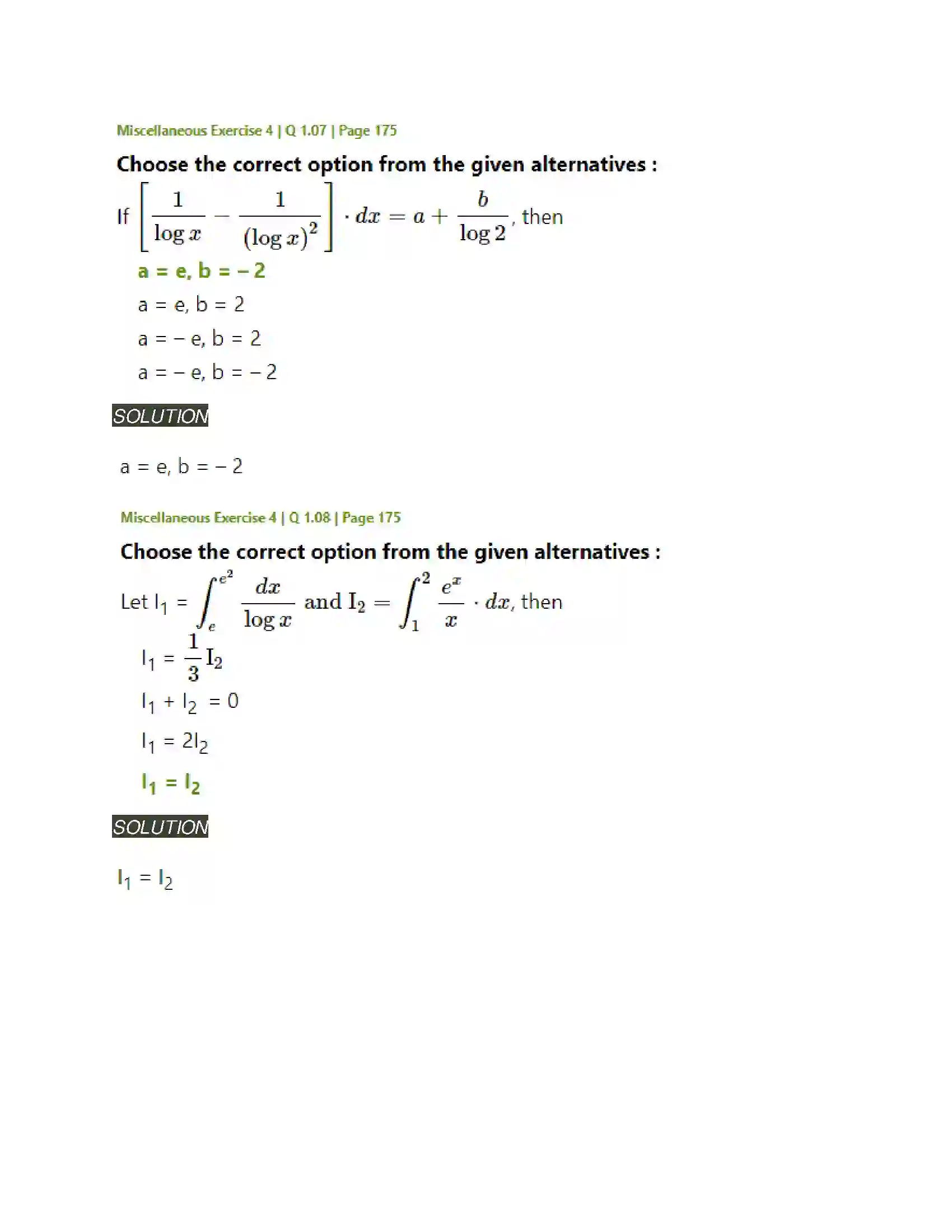 Maharashtra Board Class 12th Mathematics & Statistics-2 (Arts & Science) Definite Integration Solution 60
