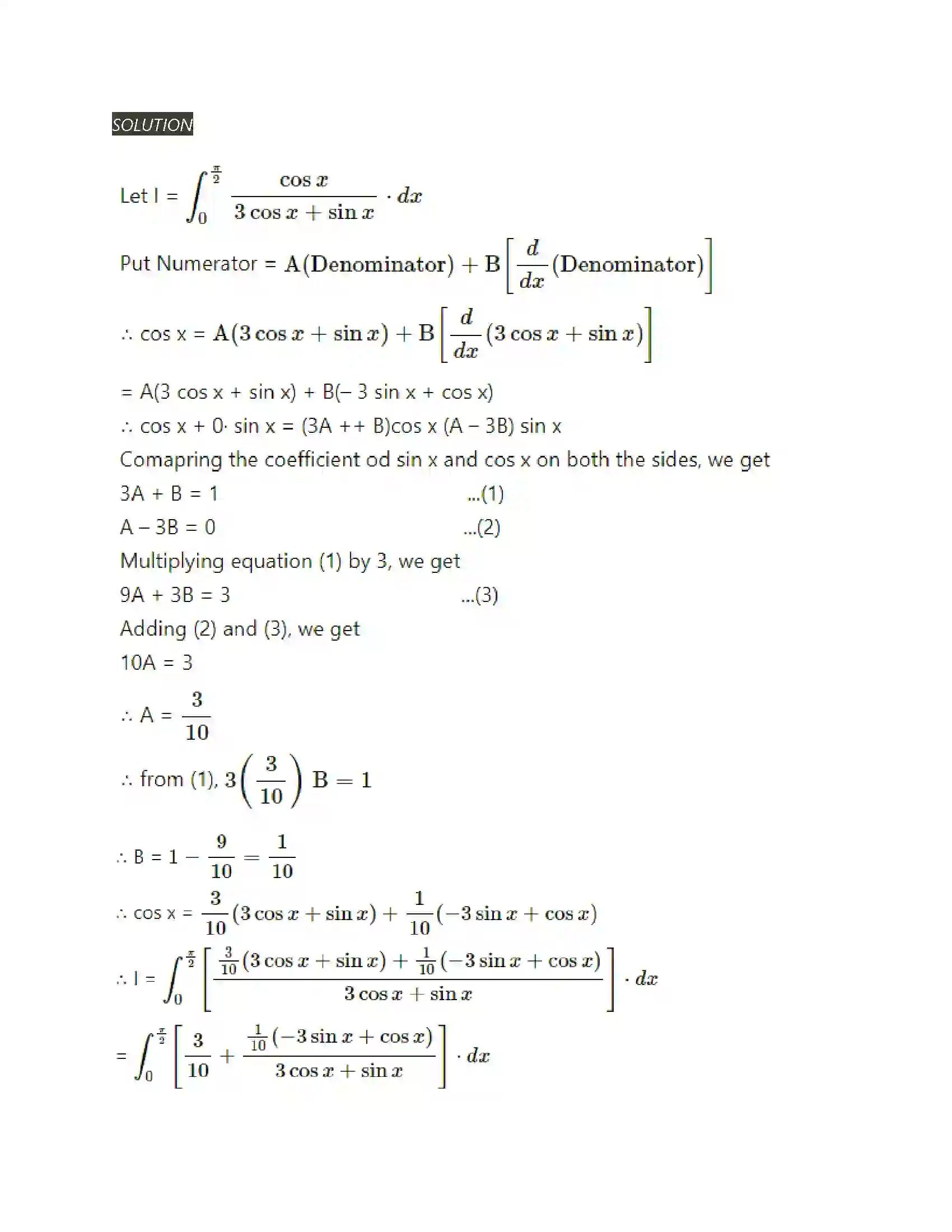 Maharashtra Board Class 12th Mathematics & Statistics-2 (Arts & Science) Definite Integration Solution 62