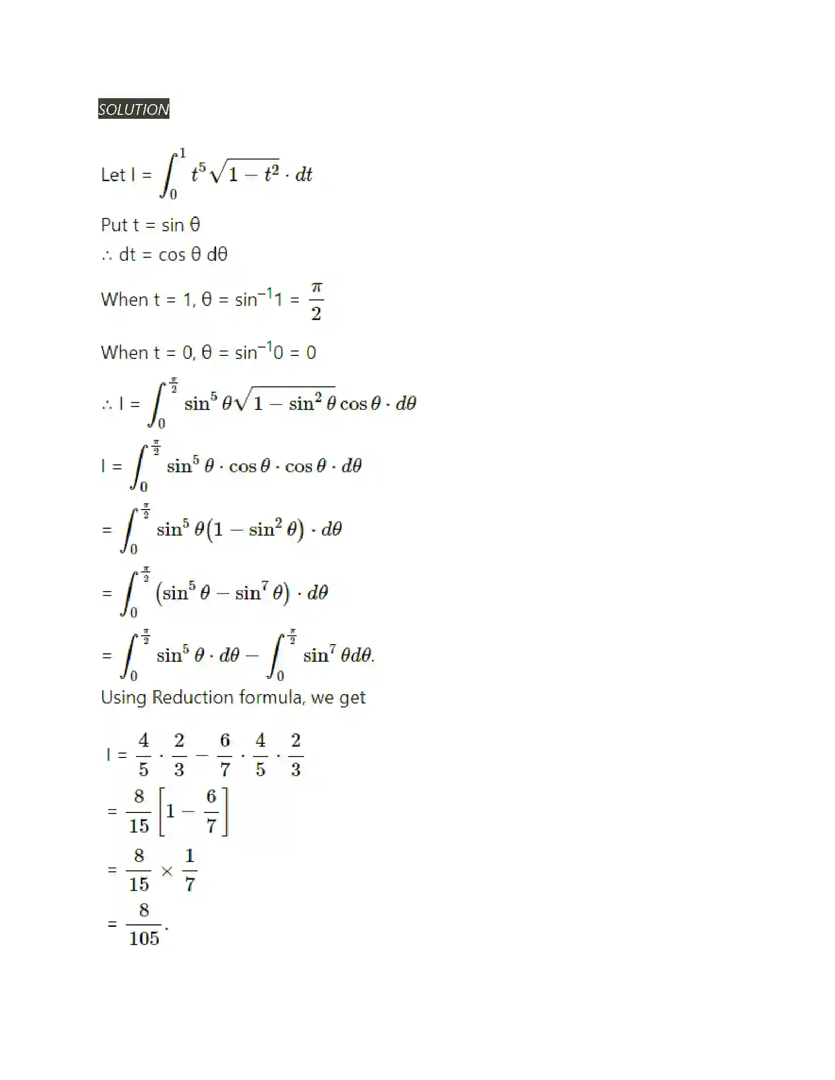 Maharashtra Board Class 12th Mathematics & Statistics-2 (Arts & Science) Definite Integration Solution 67