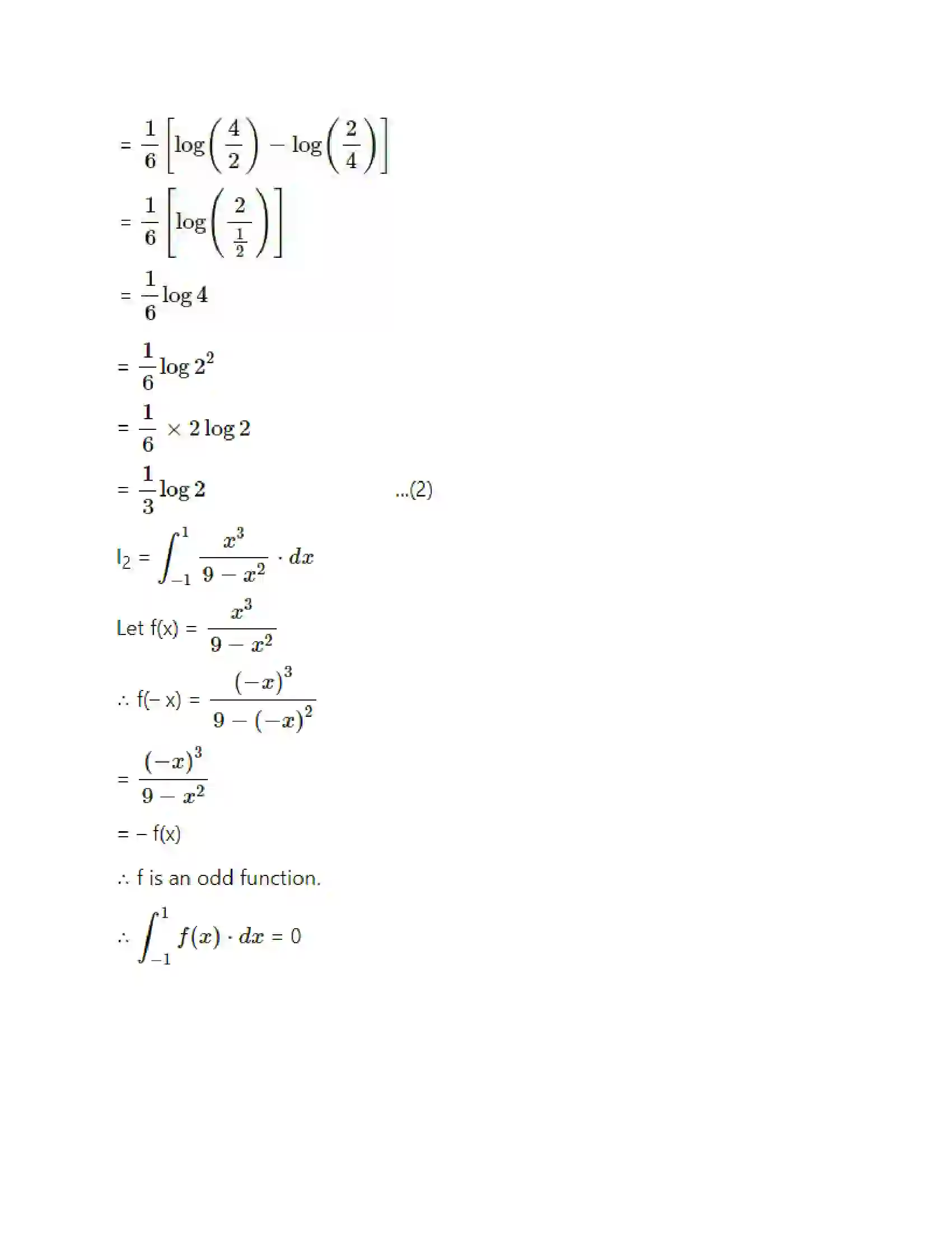 Maharashtra Board Class 12th Mathematics & Statistics-2 (Arts & Science) Definite Integration Solution 70