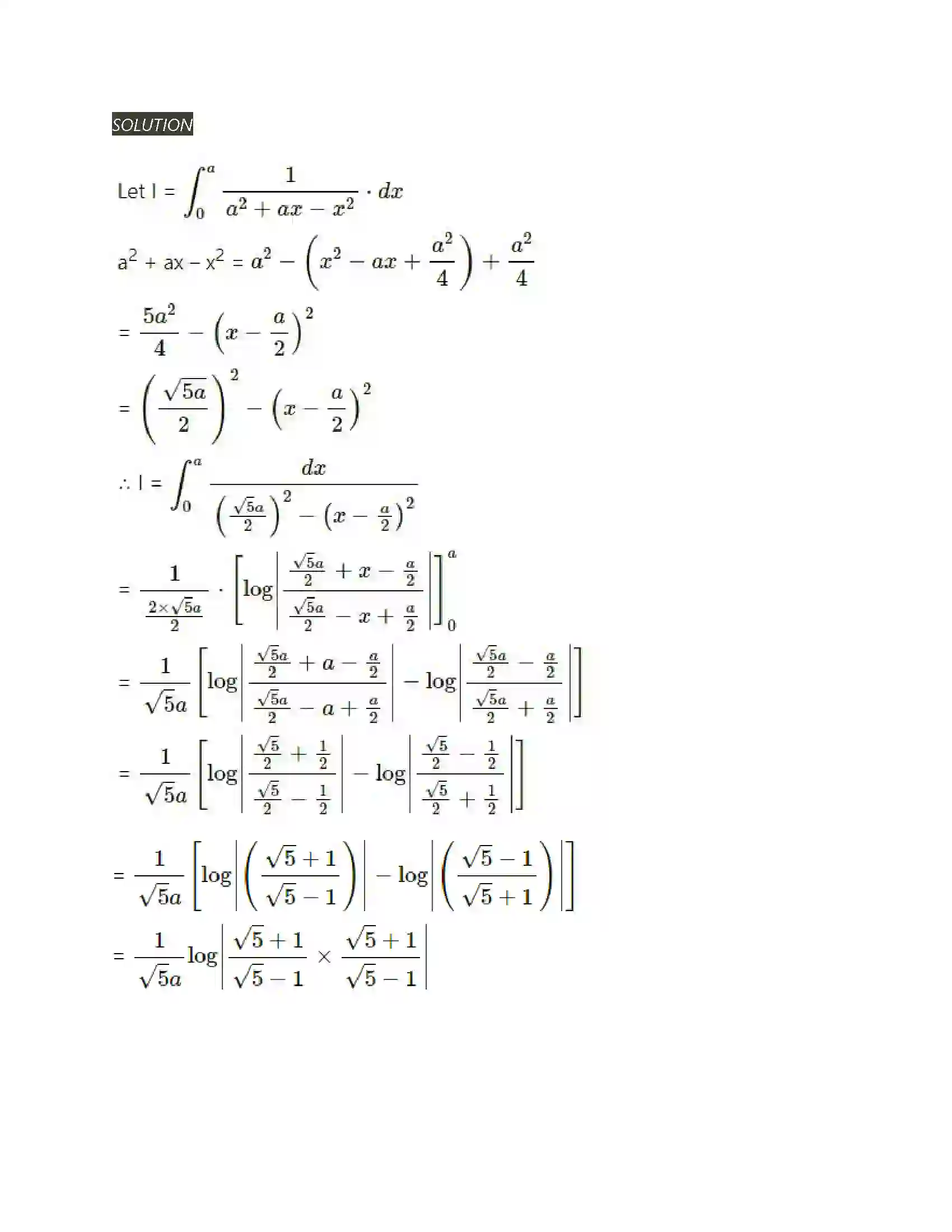 Maharashtra Board Class 12th Mathematics & Statistics-2 (Arts & Science) Definite Integration Solution 77