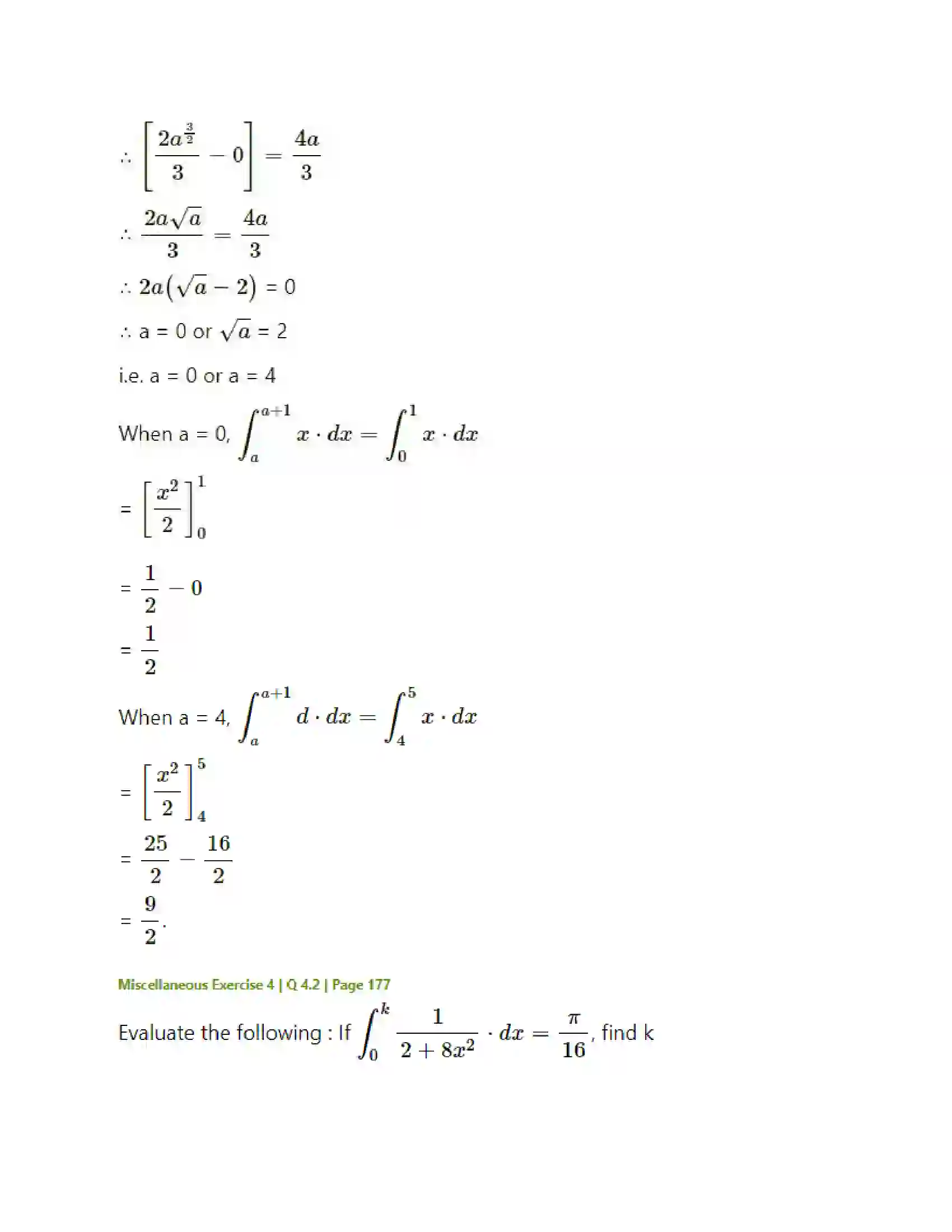 Maharashtra Board Class 12th Mathematics & Statistics-2 (Arts & Science) Definite Integration Solution 86