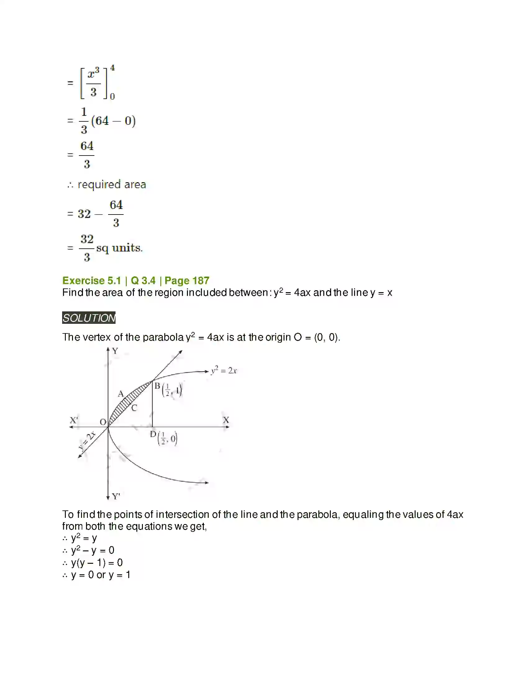 Maharashtra Board Class 12th Mathematics & Statistics-2 (Arts & Science) Application of Definite Integration Solution 14