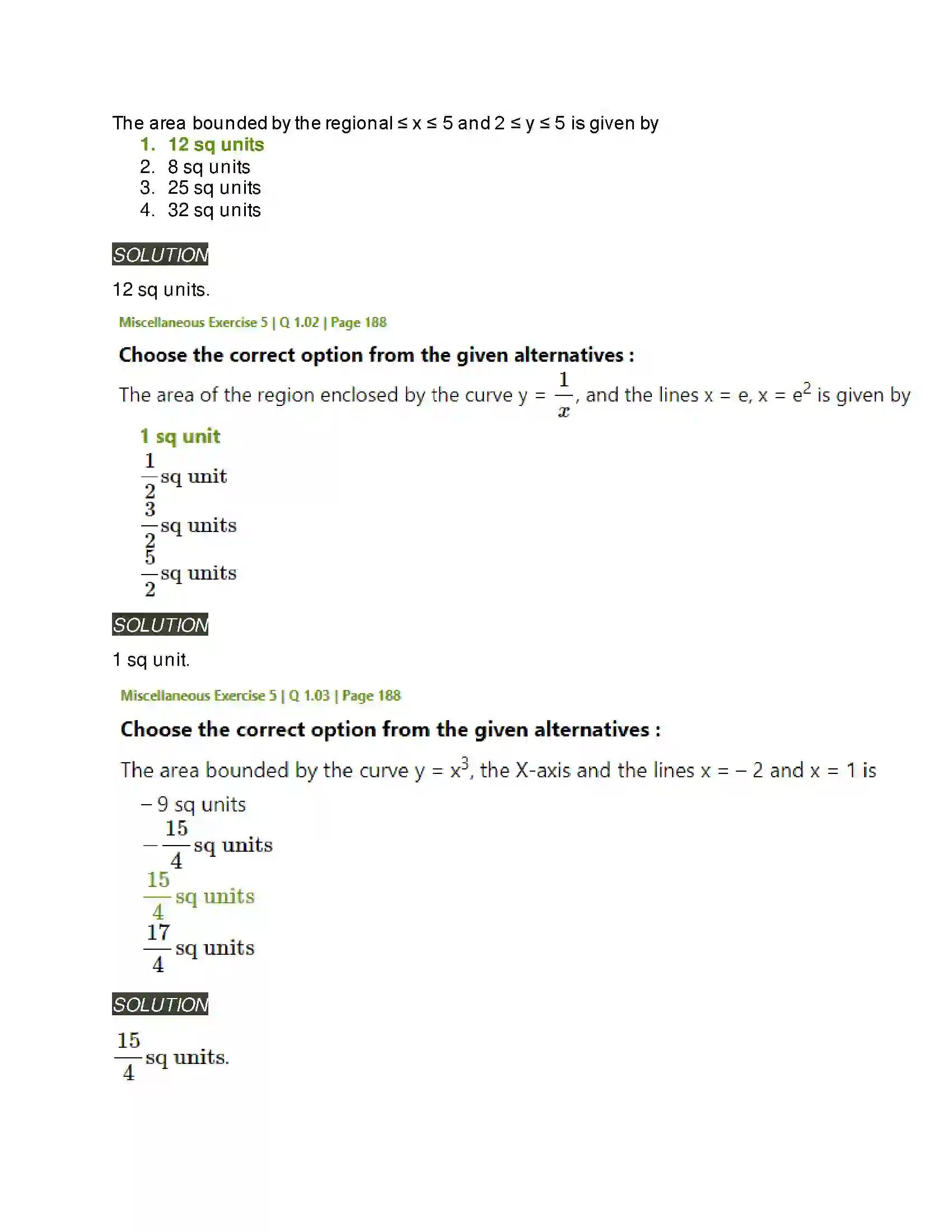 Maharashtra Board Class 12th Mathematics & Statistics-2 (Arts & Science) Application of Definite Integration Solution 19