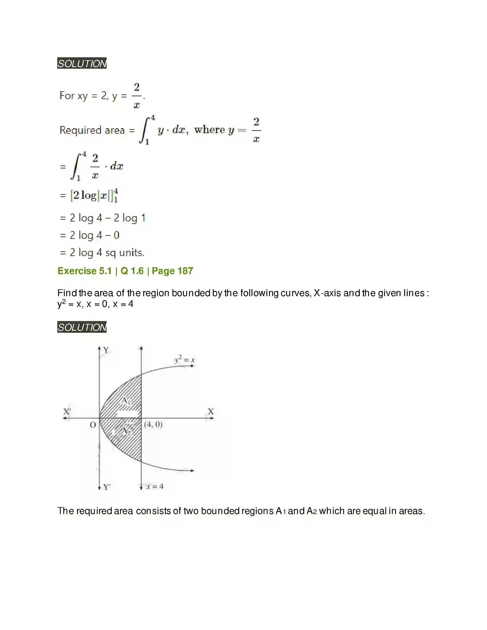 Maharashtra Board Class 12th Mathematics & Statistics-2 (Arts & Science) Application of Definite Integration Solution 3