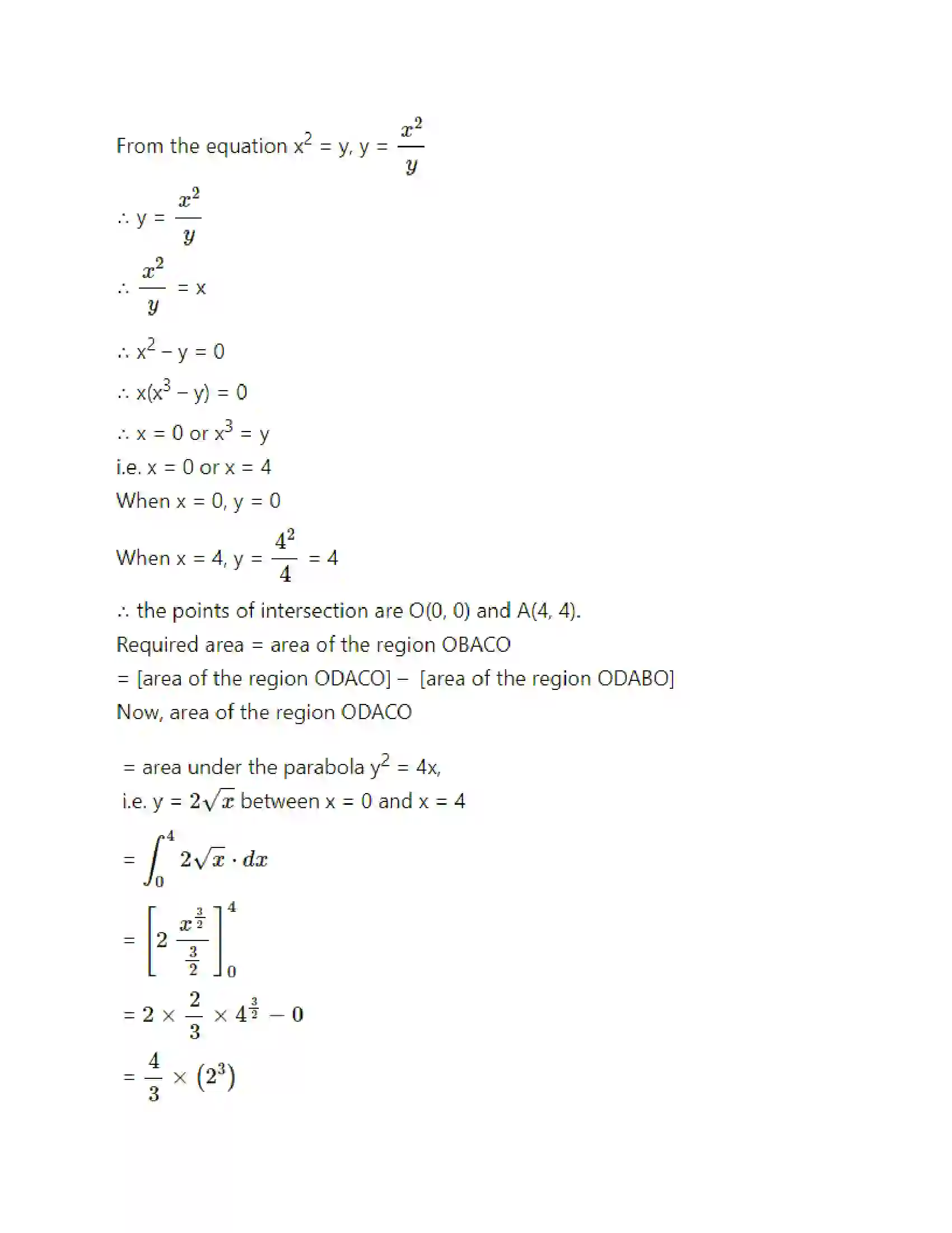 Maharashtra Board Class 12th Mathematics & Statistics-2 (Arts & Science) Application of Definite Integration Solution 34