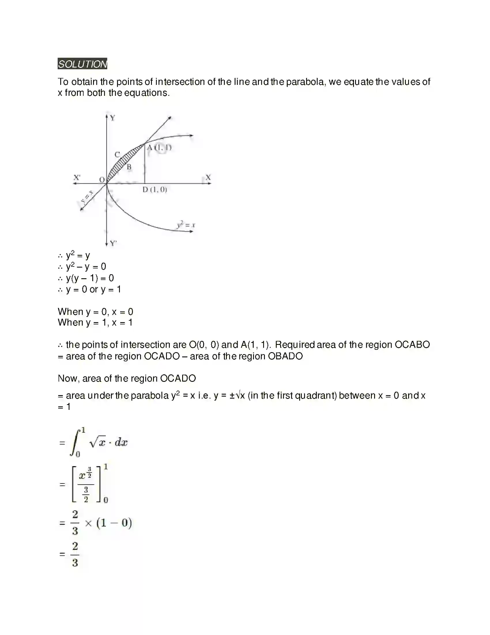 Maharashtra Board Class 12th Mathematics & Statistics-2 (Arts & Science) Application of Definite Integration Solution 38
