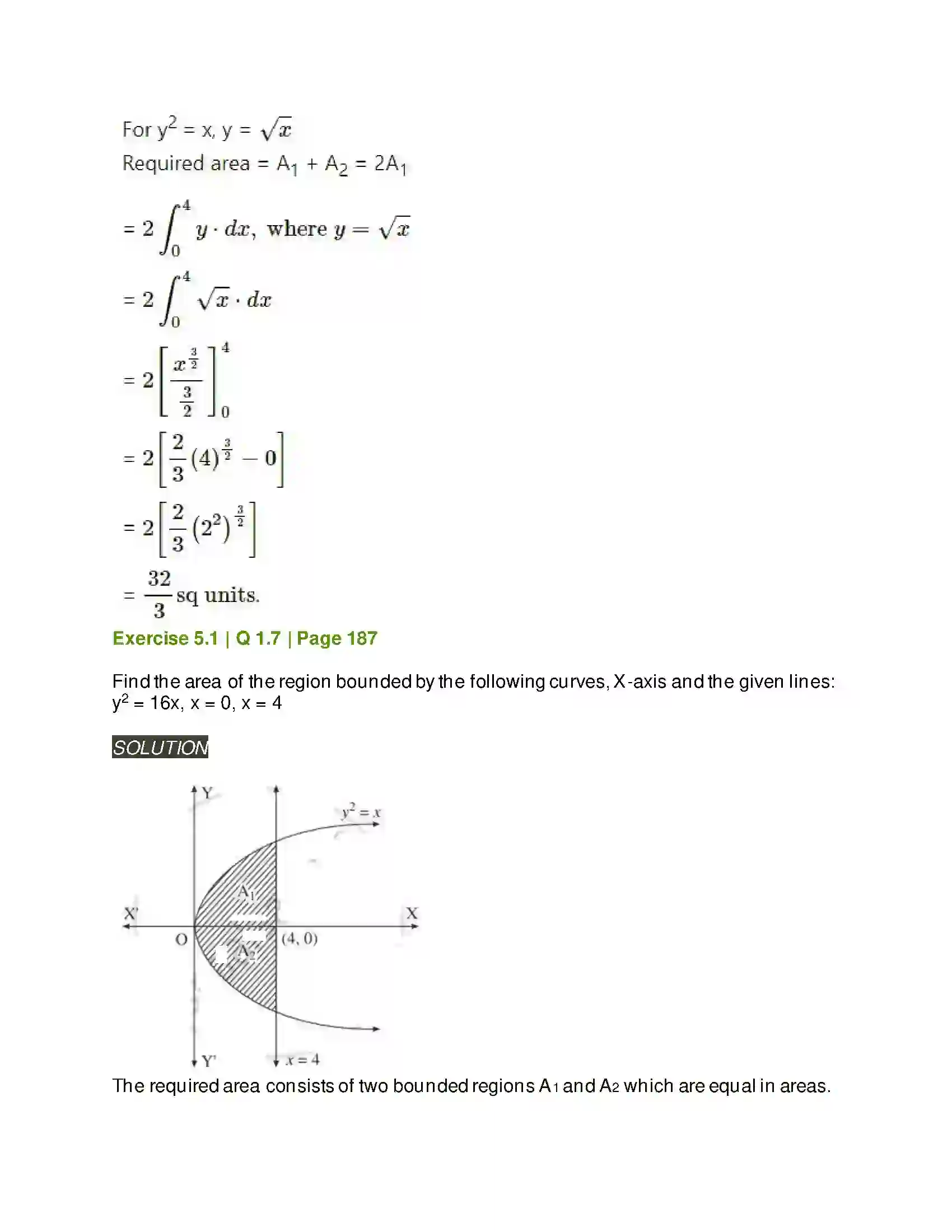 Maharashtra Board Class 12th Mathematics & Statistics-2 (Arts & Science) Application of Definite Integration Solution 4