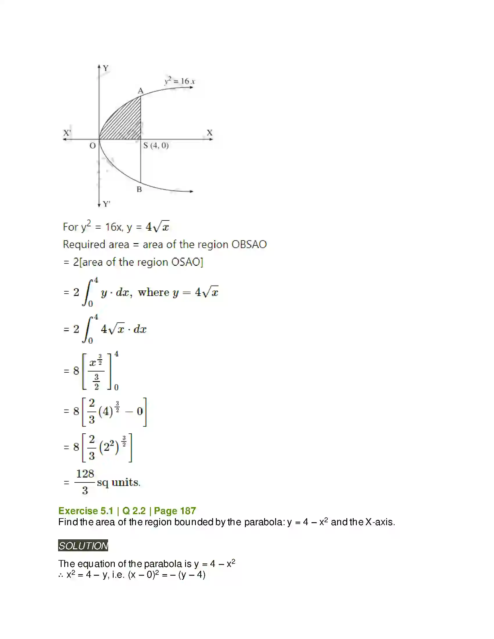 Maharashtra Board Class 12th Mathematics & Statistics-2 (Arts & Science) Application of Definite Integration Solution 6