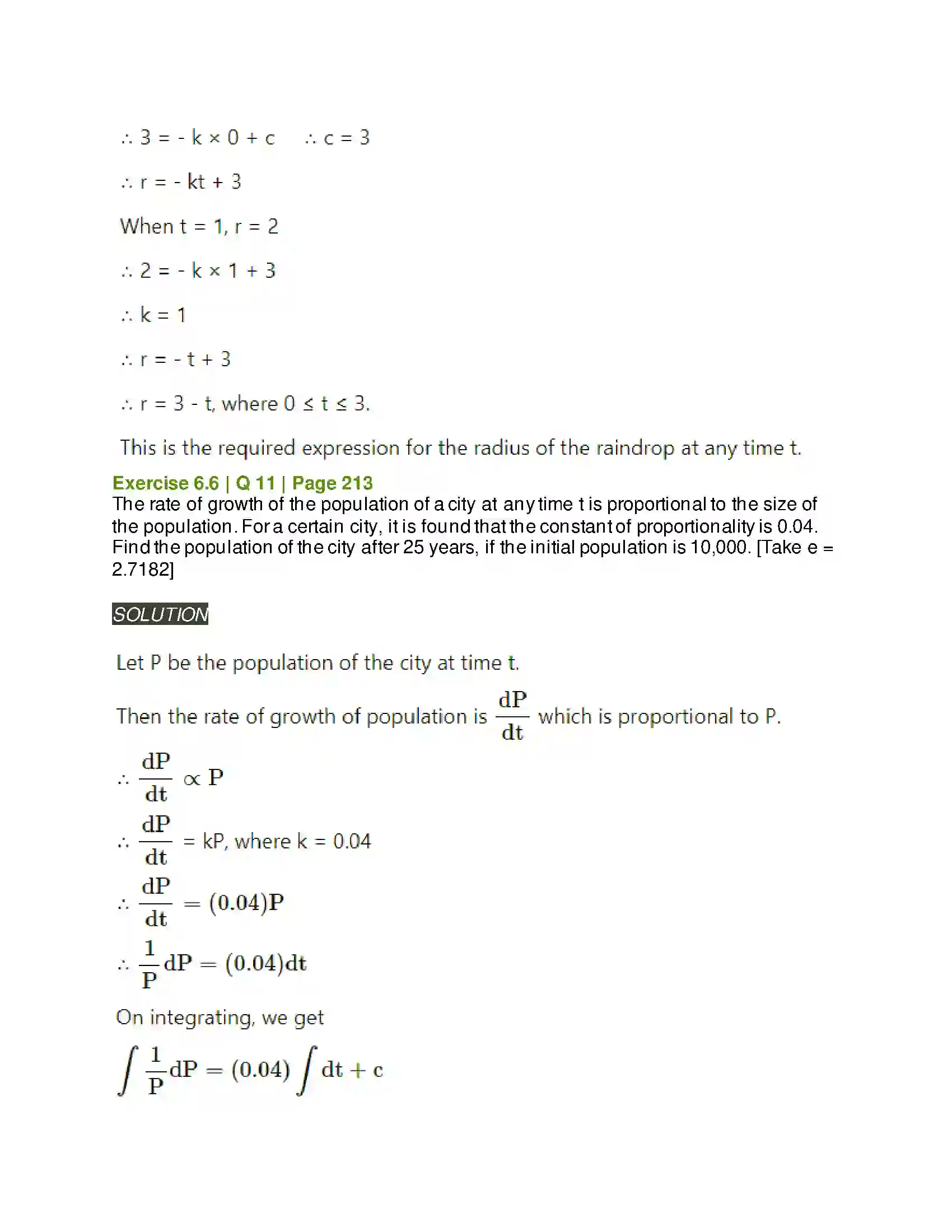 Maharashtra Board Class 12th Mathematics & Statistics-2 (Arts & Science) Differential Equations Solution 102