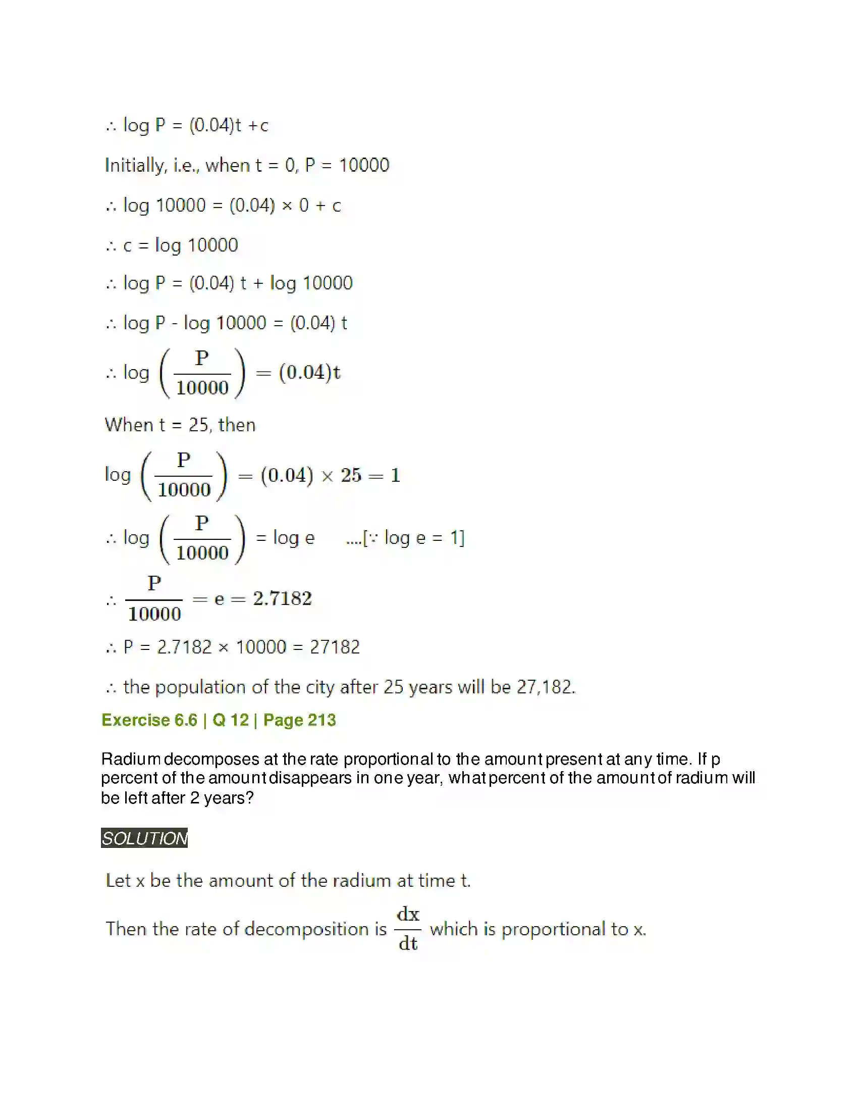 Maharashtra Board Class 12th Mathematics & Statistics-2 (Arts & Science) Differential Equations Solution 103