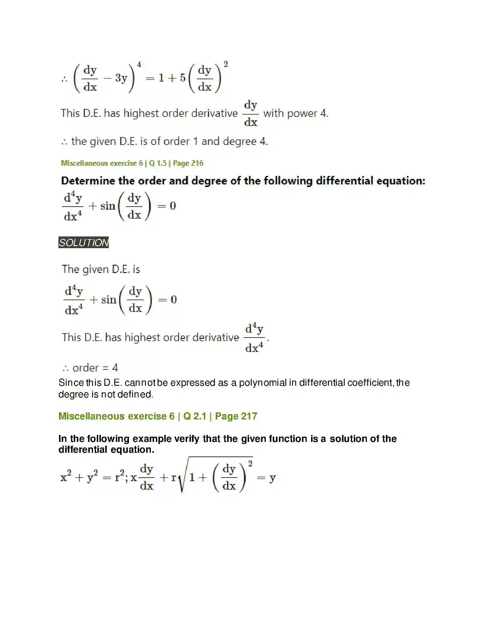 Maharashtra Board Class 12th Mathematics & Statistics-2 (Arts & Science) Differential Equations Solution 119