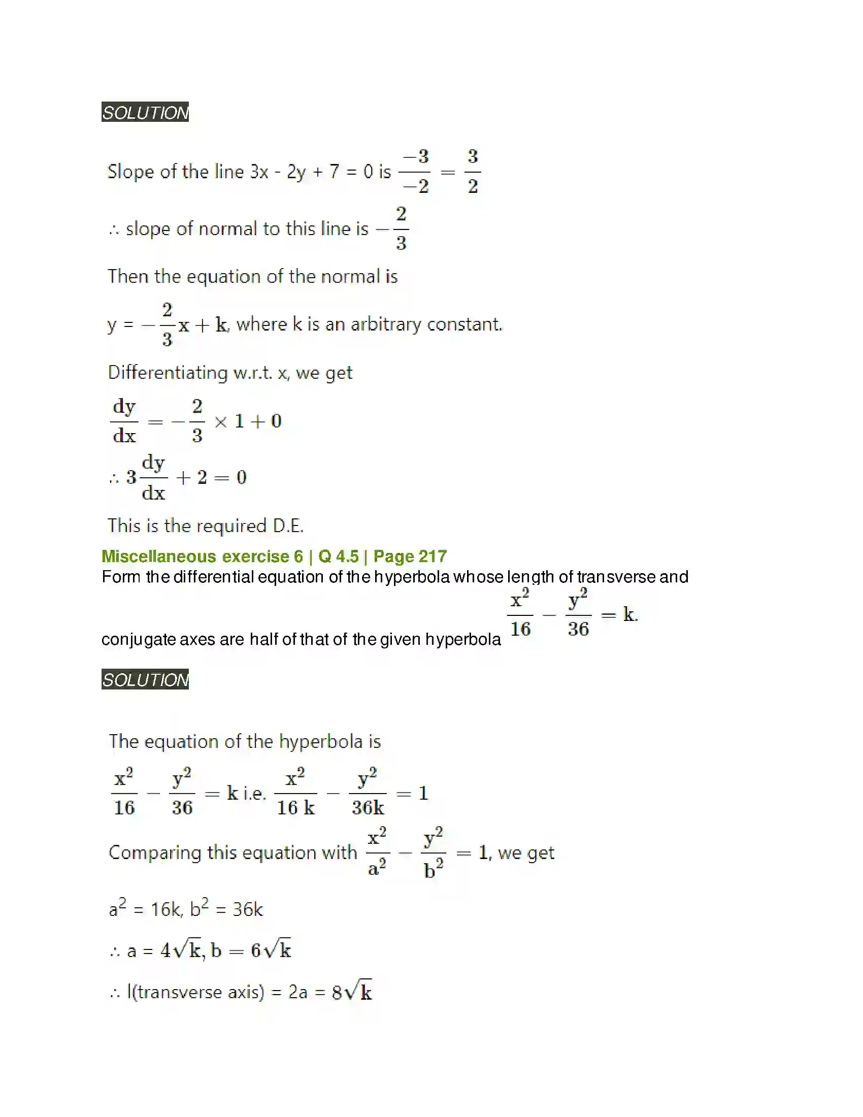 Maharashtra Board Class 12th Mathematics & Statistics-2 (Arts & Science) Differential Equations Solution 133