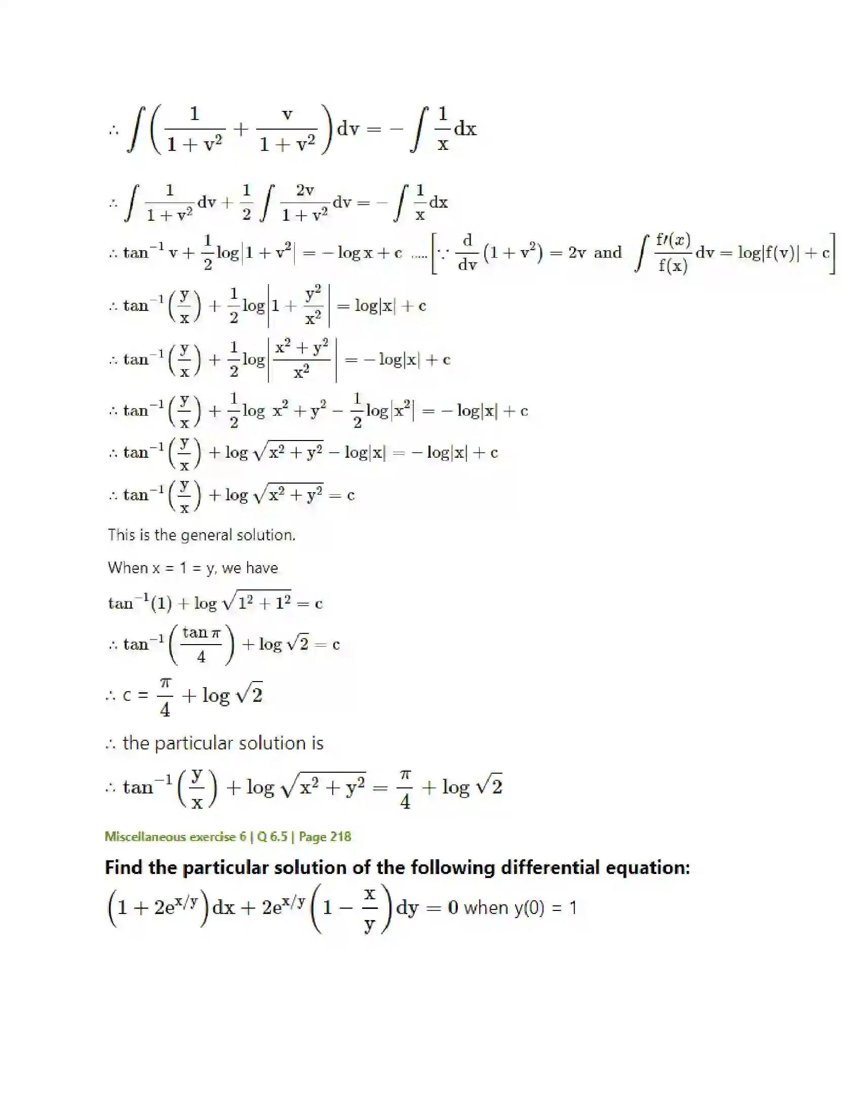 Maharashtra Board Class 12th Mathematics & Statistics-2 (Arts & Science) Differential Equations Solution 146