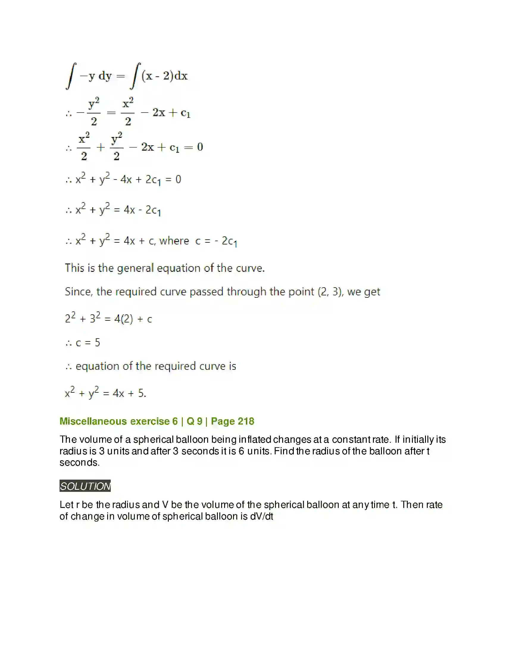 Maharashtra Board Class 12th Mathematics & Statistics-2 (Arts & Science) Differential Equations Solution 151