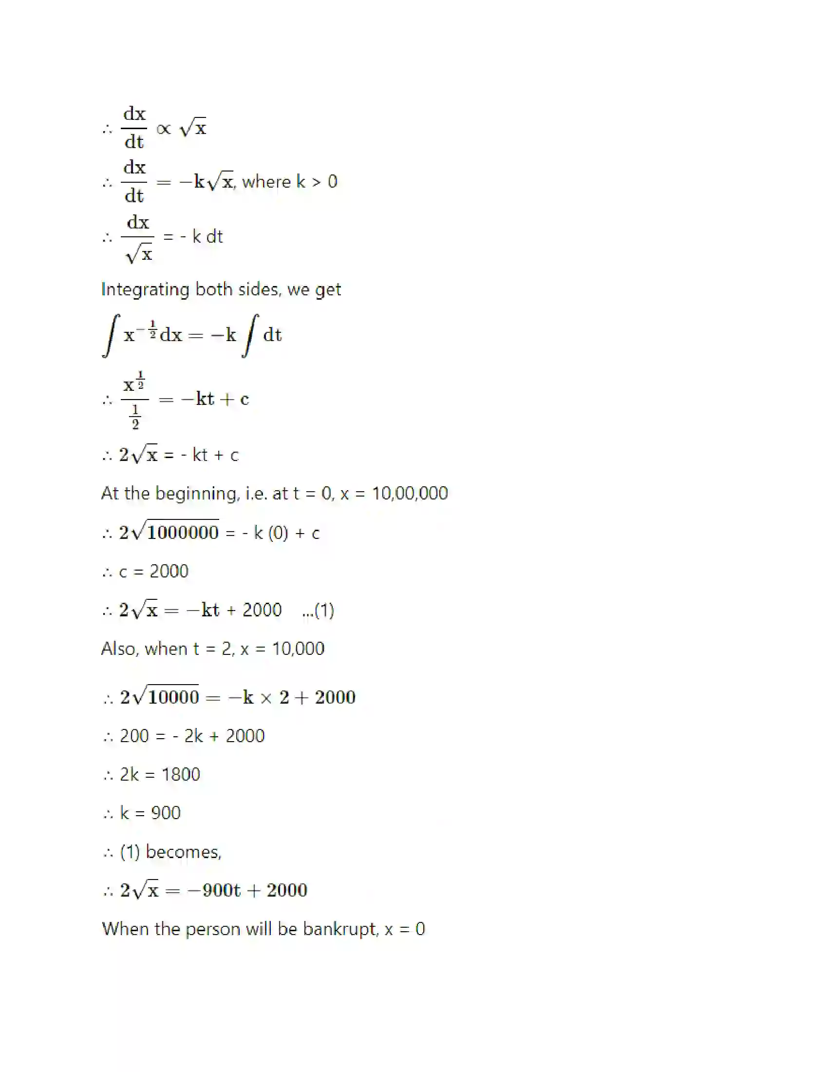 Maharashtra Board Class 12th Mathematics & Statistics-2 (Arts & Science) Differential Equations Solution 153