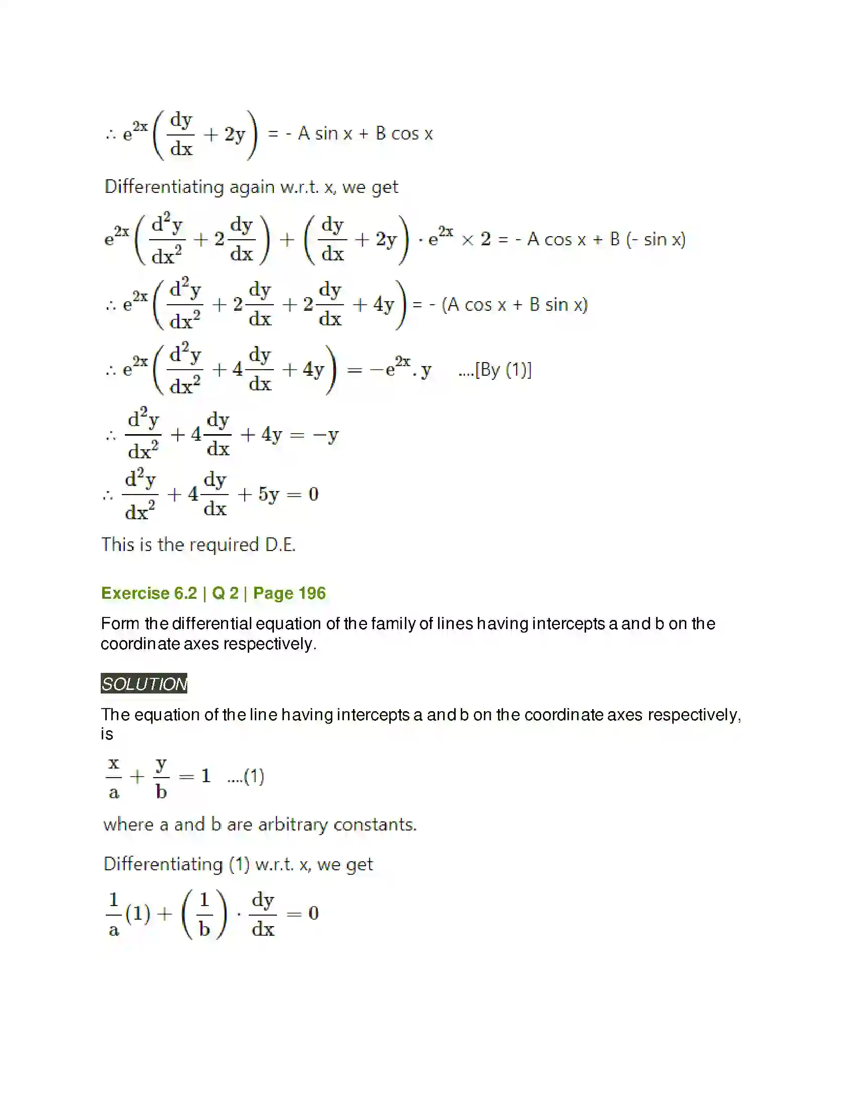 Maharashtra Board Class 12th Mathematics & Statistics-2 (Arts & Science) Differential Equations Solution 16