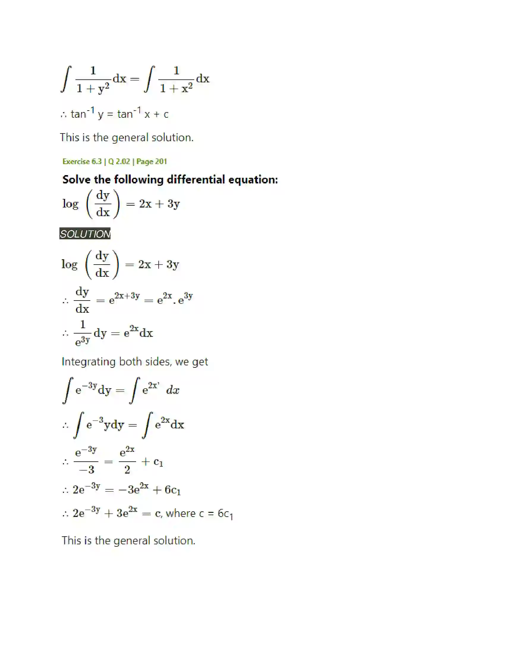 Maharashtra Board Class 12th Mathematics & Statistics-2 (Arts & Science) Differential Equations Solution 28
