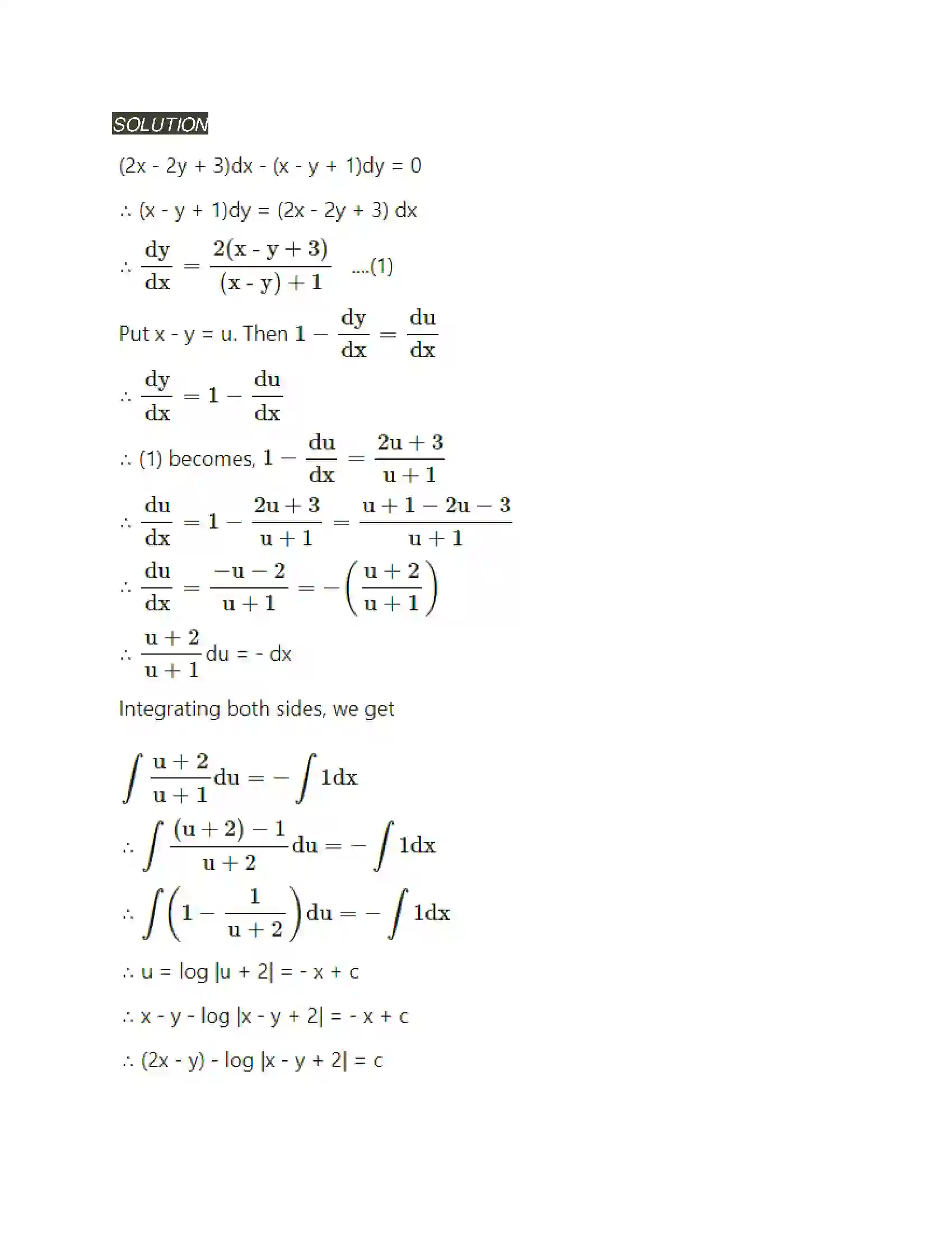 Maharashtra Board Class 12th Mathematics & Statistics-2 (Arts & Science) Differential Equations Solution 46