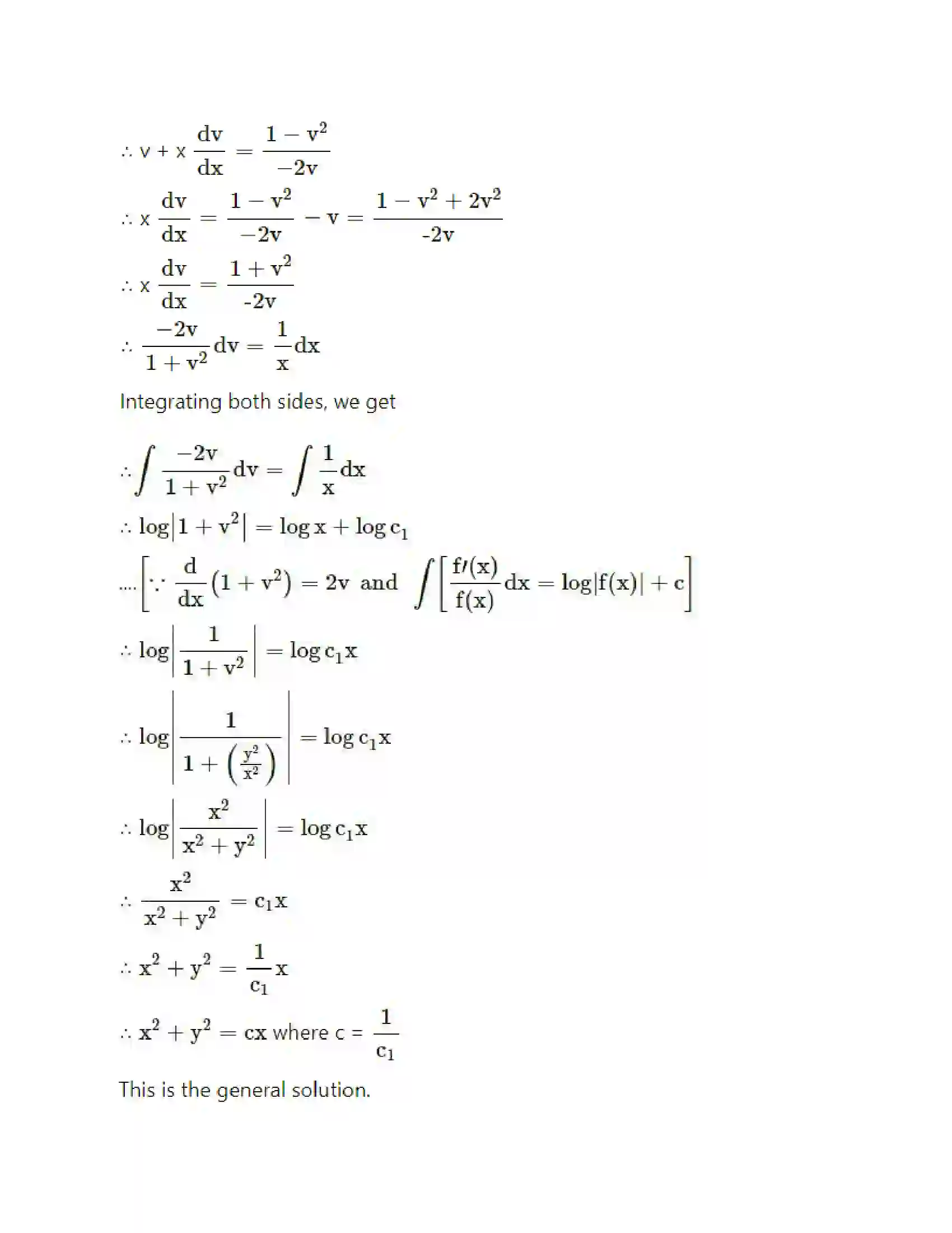 Maharashtra Board Class 12th Mathematics & Statistics-2 (Arts & Science) Differential Equations Solution 52