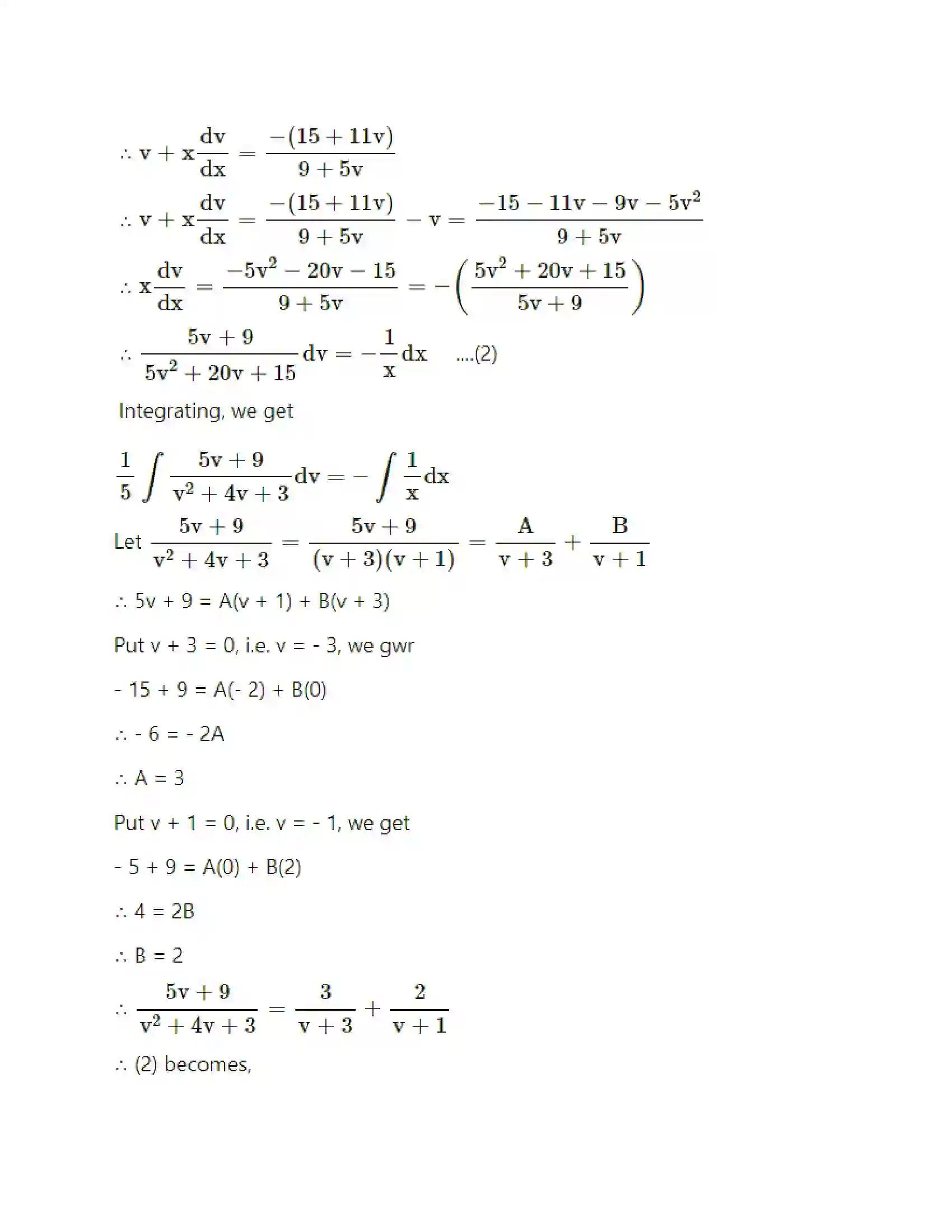 Maharashtra Board Class 12th Mathematics & Statistics-2 (Arts & Science) Differential Equations Solution 63