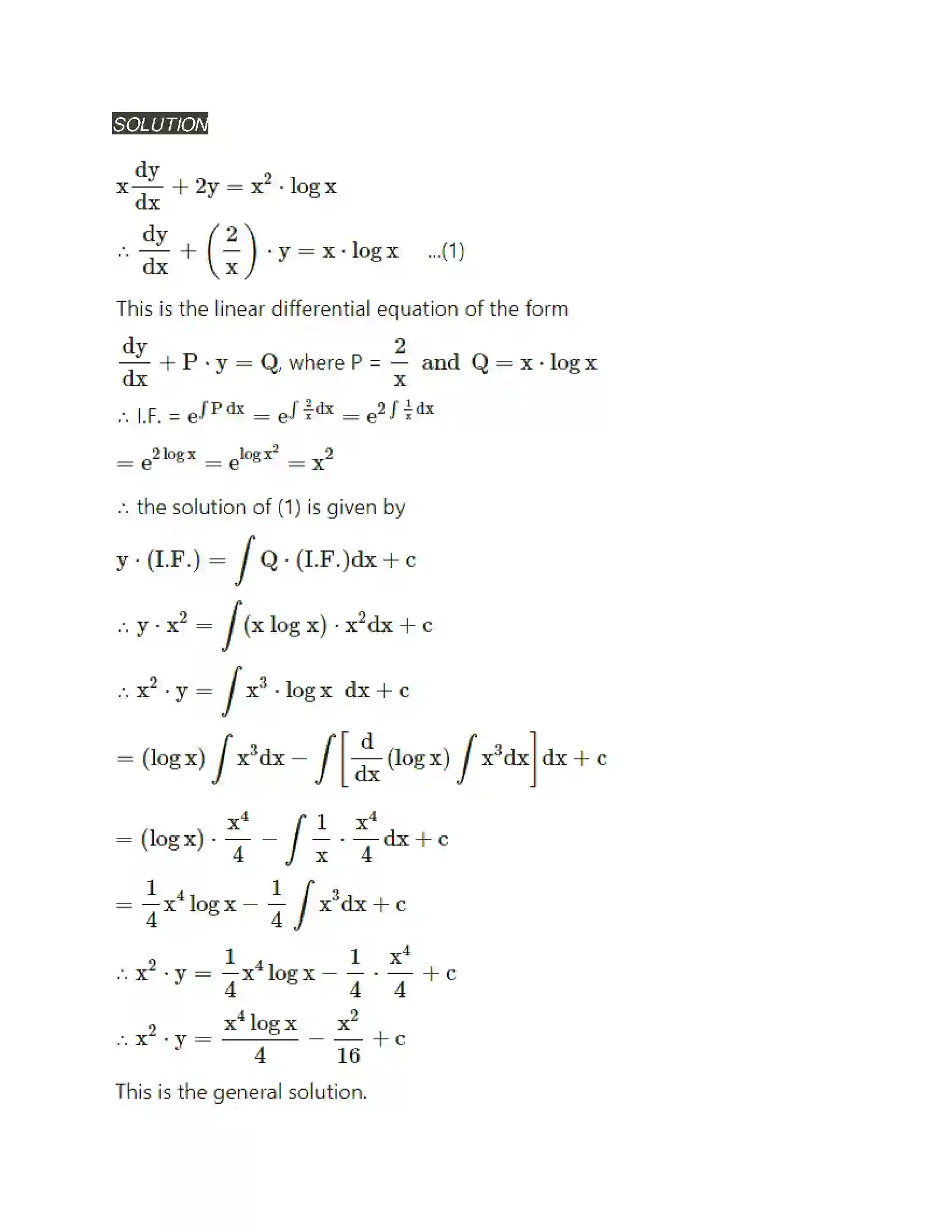 Maharashtra Board Class 12th Mathematics & Statistics-2 (Arts & Science) Differential Equations Solution 72