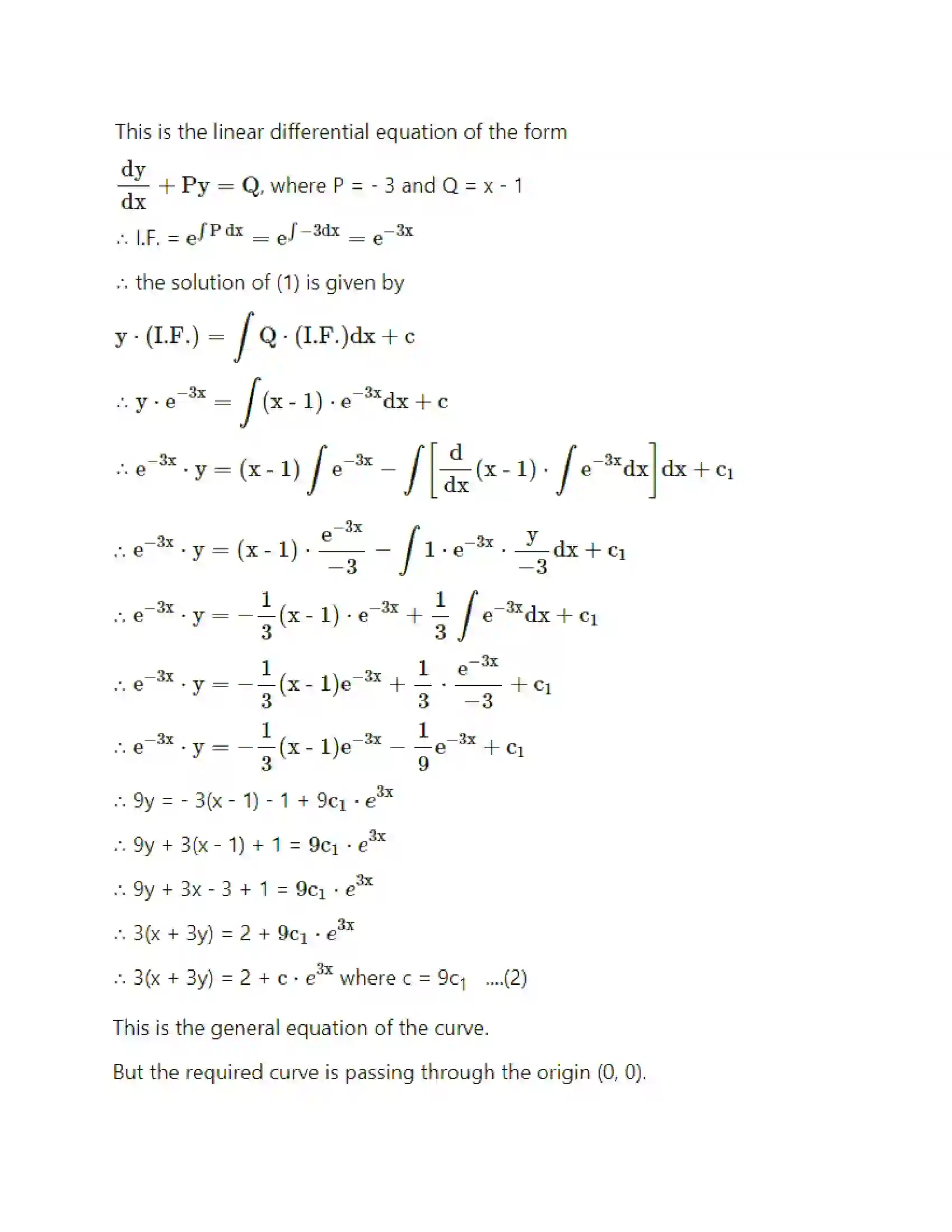 Maharashtra Board Class 12th Mathematics & Statistics-2 (Arts & Science) Differential Equations Solution 81