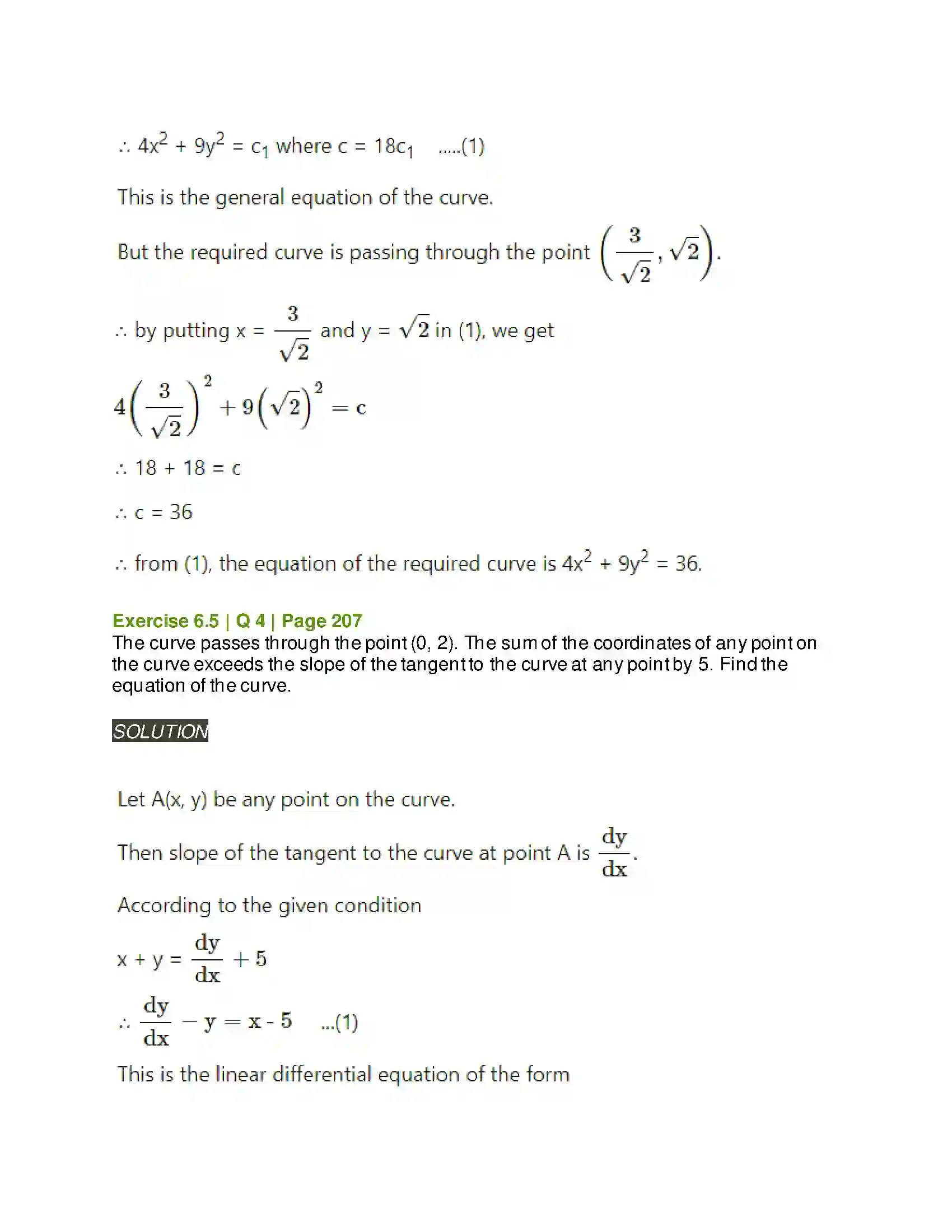 Maharashtra Board Class 12th Mathematics & Statistics-2 (Arts & Science) Differential Equations Solution 83