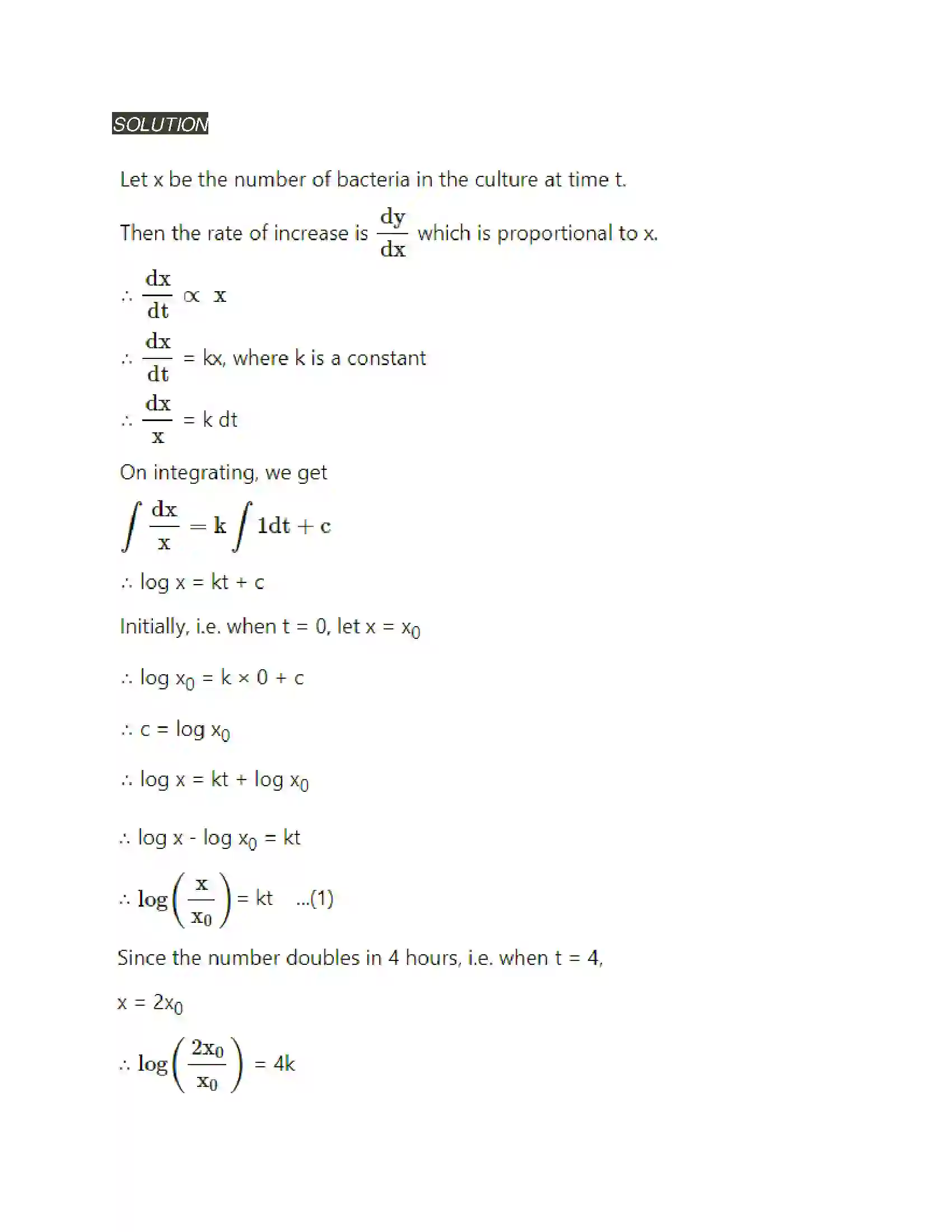 Maharashtra Board Class 12th Mathematics & Statistics-2 (Arts & Science) Differential Equations Solution 87