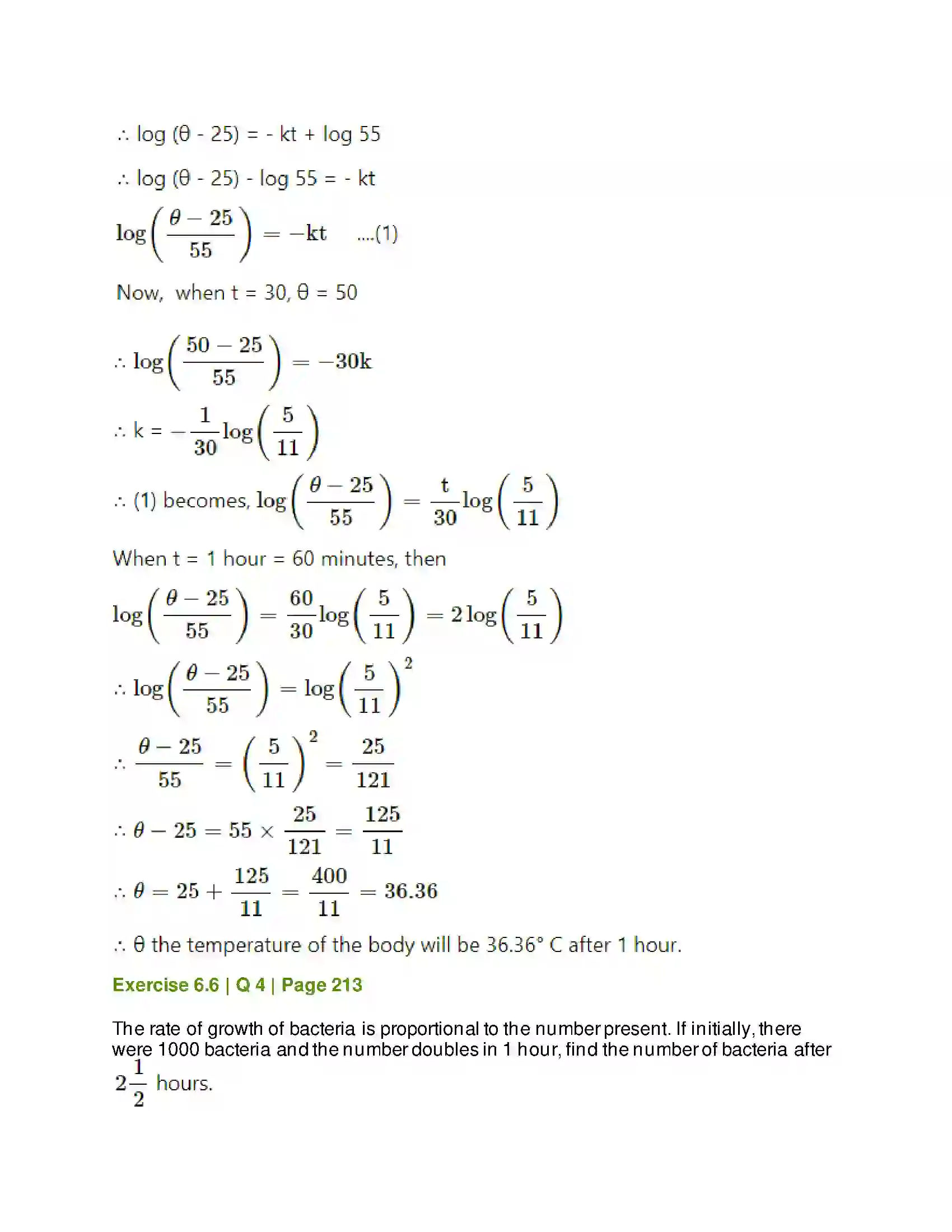 Maharashtra Board Class 12th Mathematics & Statistics-2 (Arts & Science) Differential Equations Solution 91